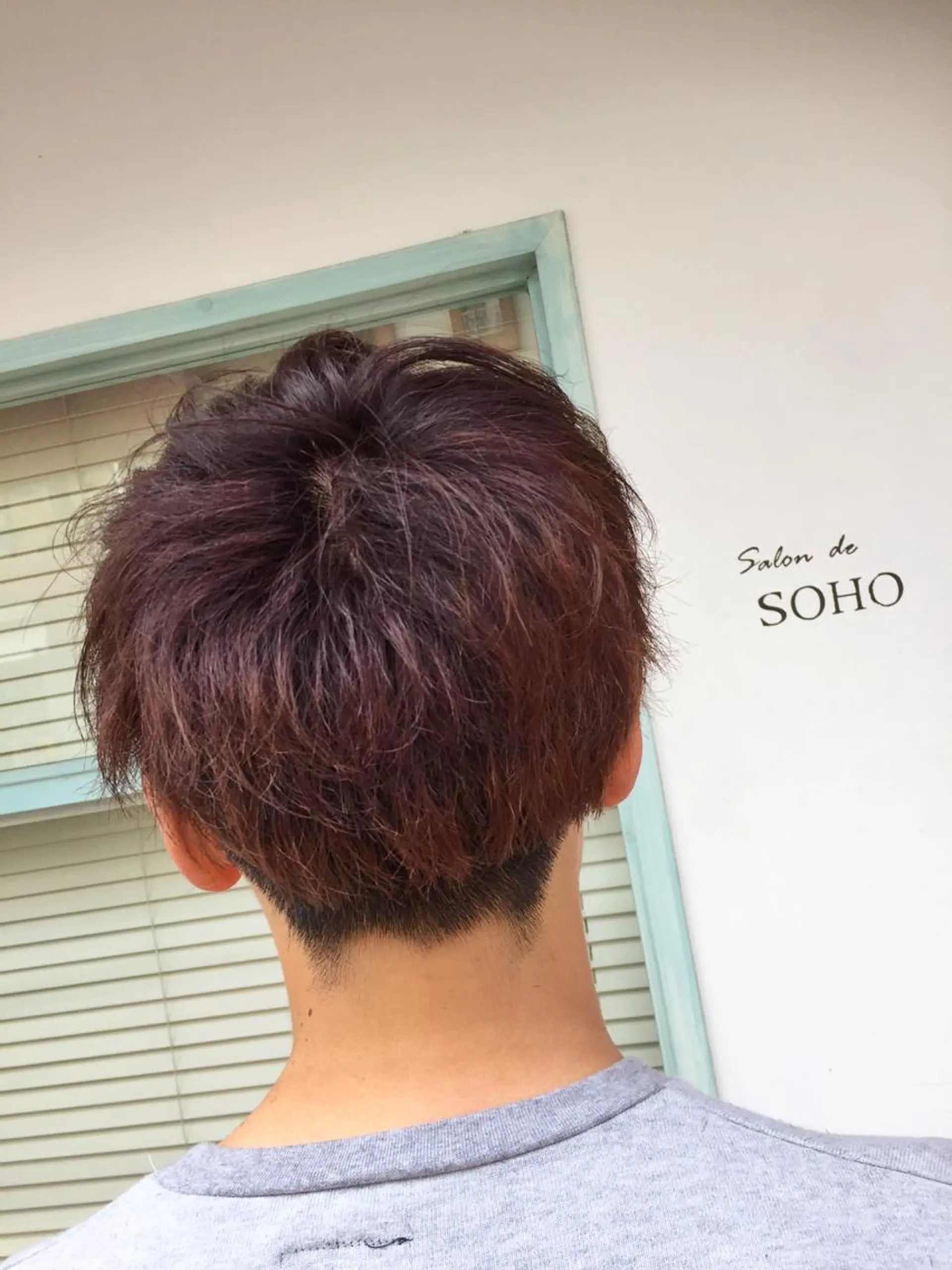 カラー メンズ マッシュ グラデーションカラー ピンクカラー ◇おの あすか◇のヘアスタイル