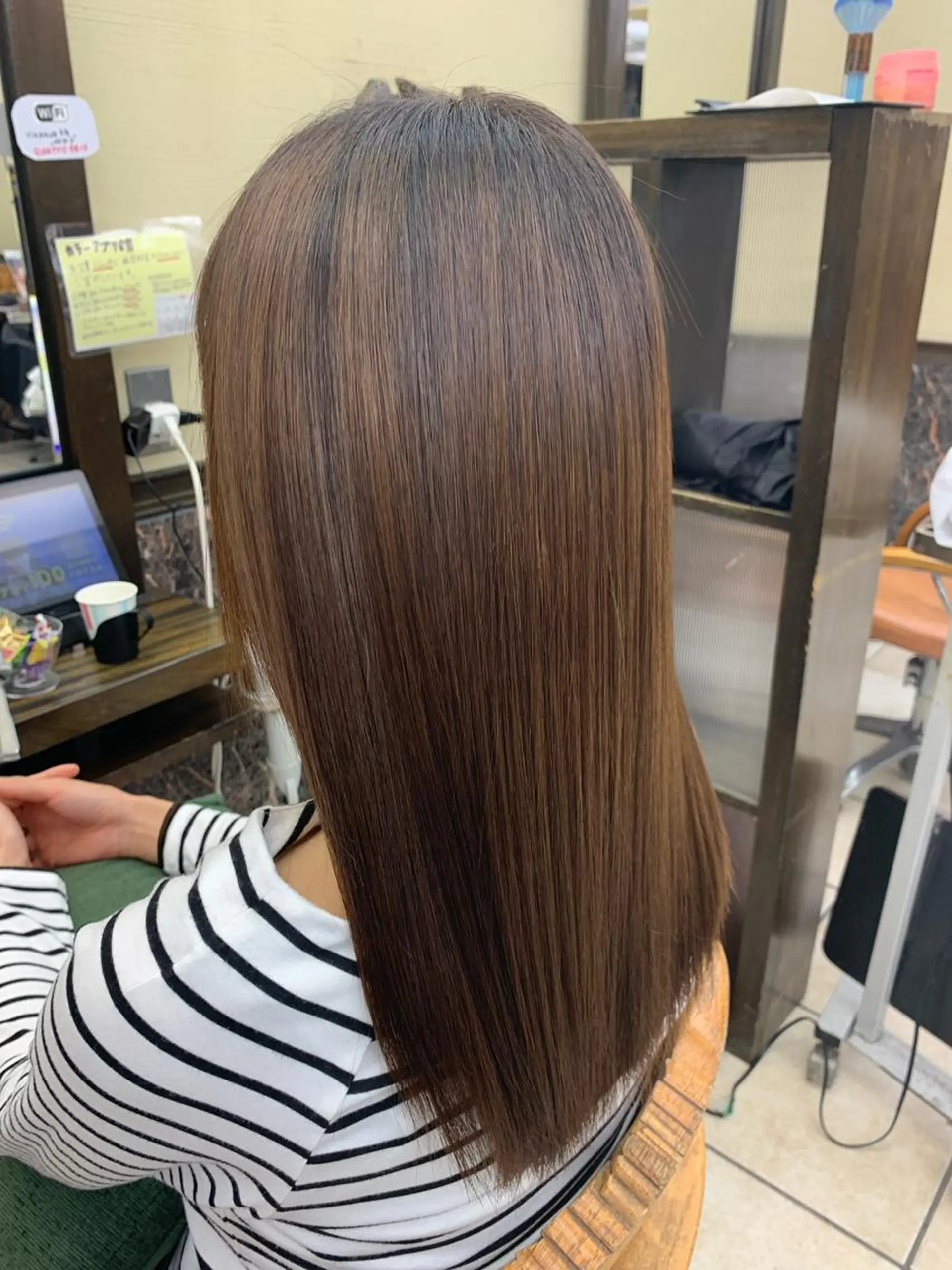 セミロング カット 縮毛矯正 トリートメント HairSalon CLOVER🍀のヘアスタイル