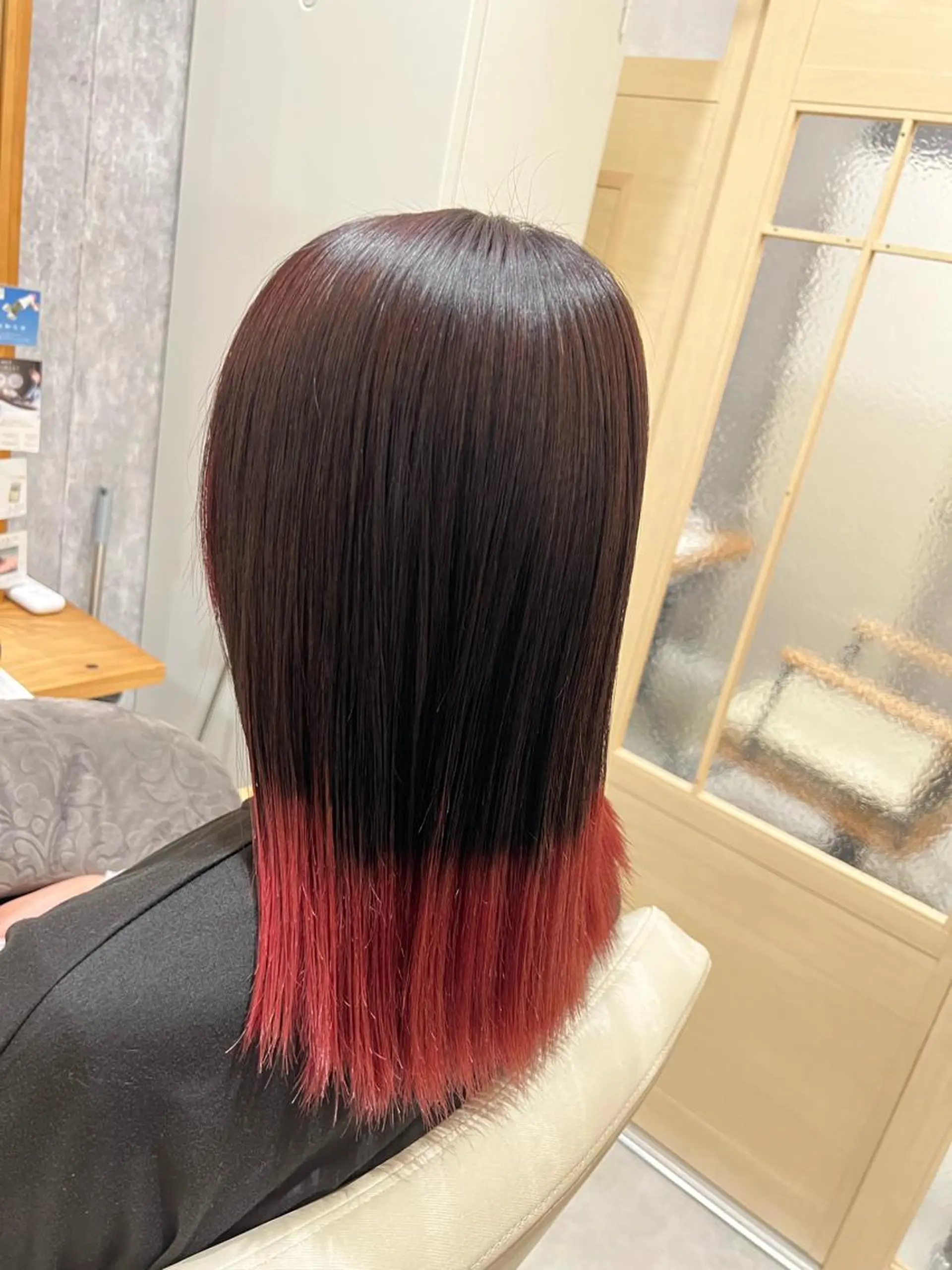 セミロング カラー ヘアアレンジ 🌈髪質改善・美髪矯 正・平野瀬乃🌈のヘアスタイル