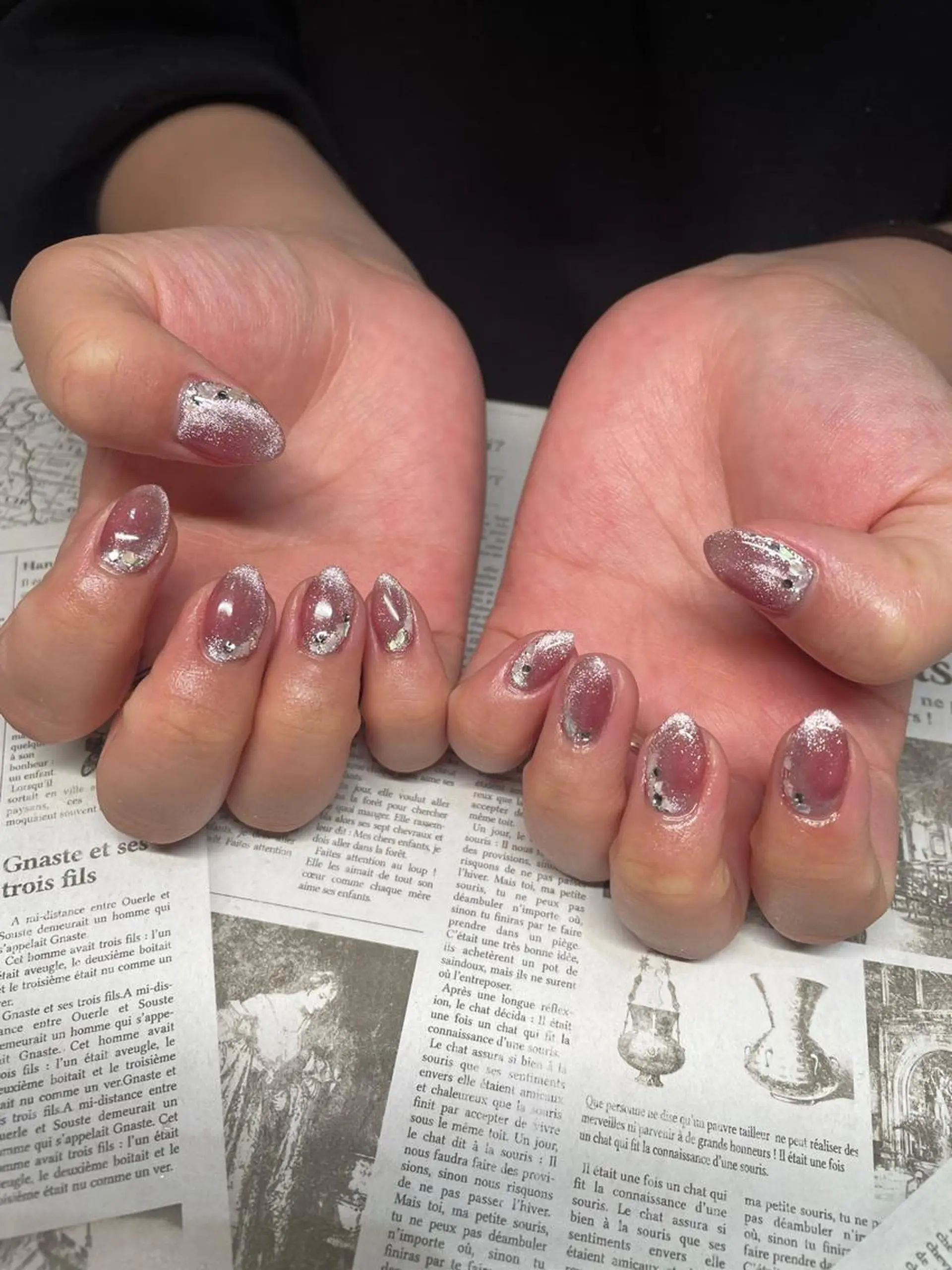 ネイル ジェルネイル マグネットネイル nyasu nailのネイルデザイン