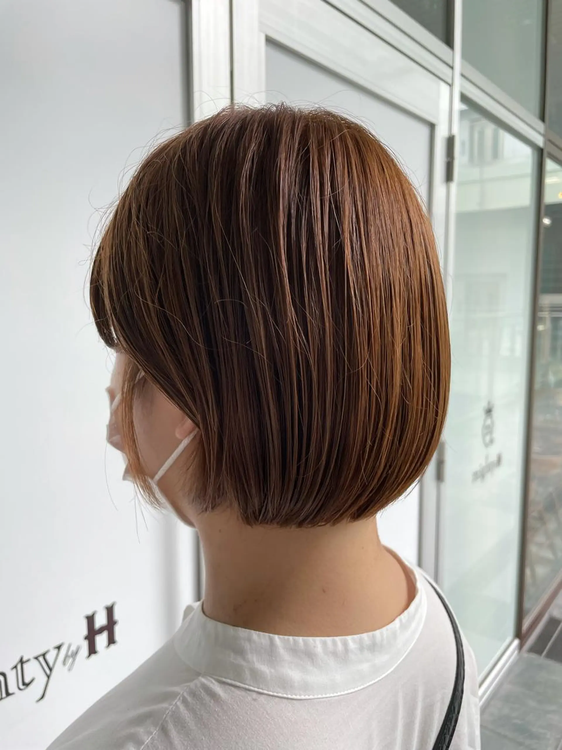 ショート ボブ 不破一輝/栄/矢場町 ボブ/レイヤー/艶髪のヘアスタイル