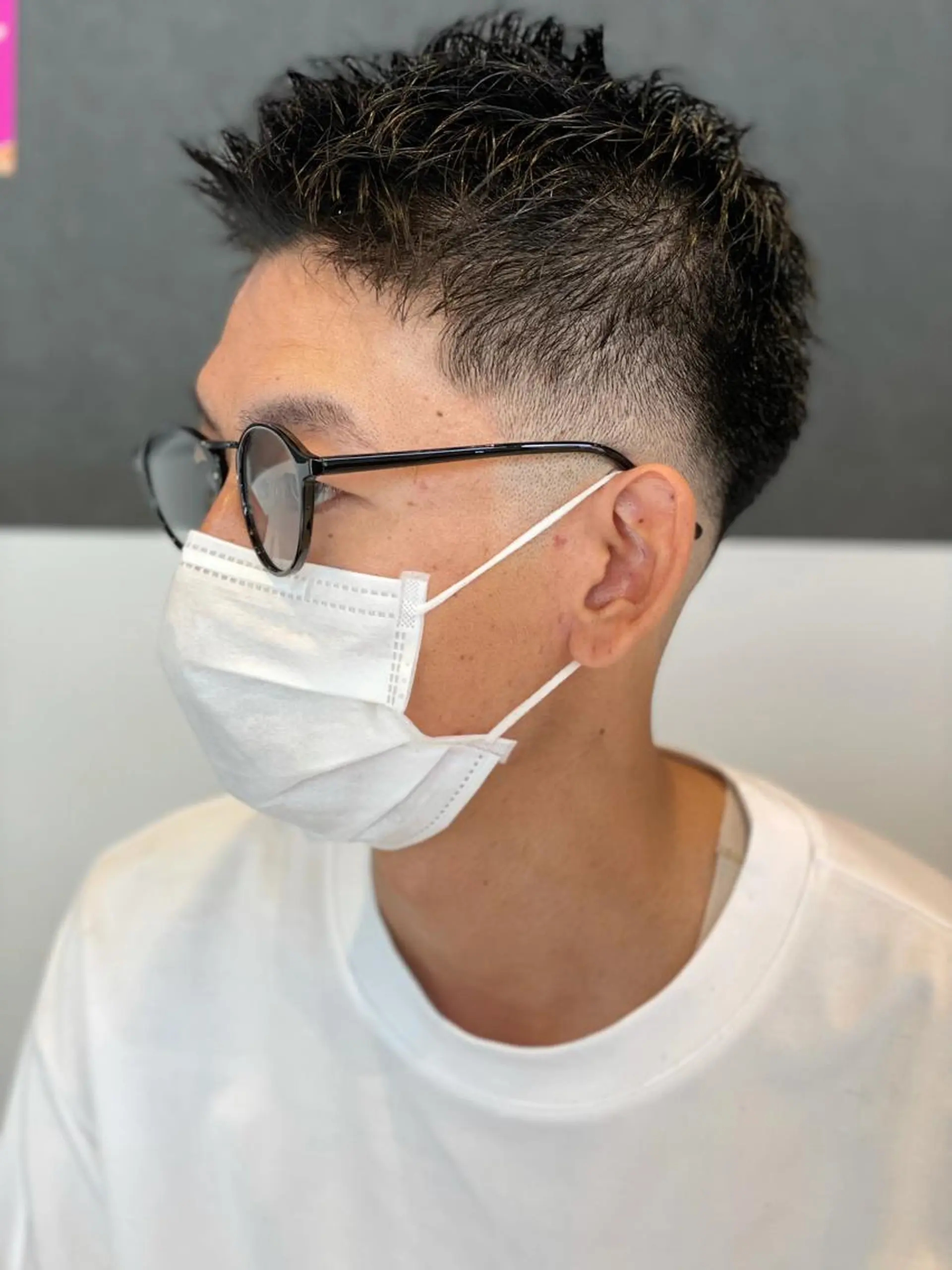 ショート メンズ フェードカット スキンフェード メンズヘア特化 崎田 成人のヘアスタイル