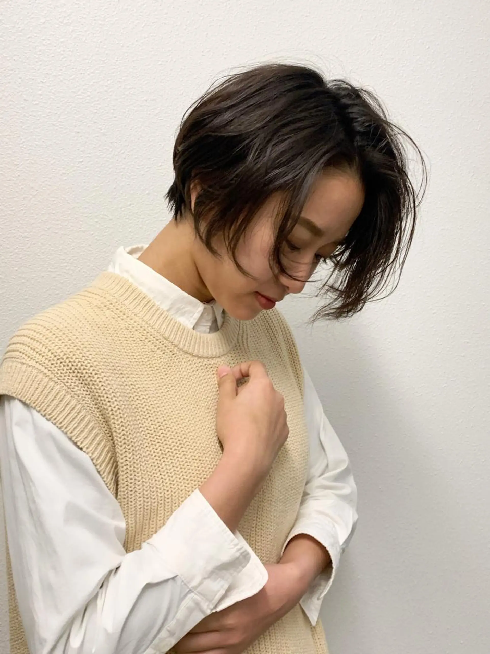 ショート カット ヘアカラー トリートメント 山本 晶大のヘアスタイル