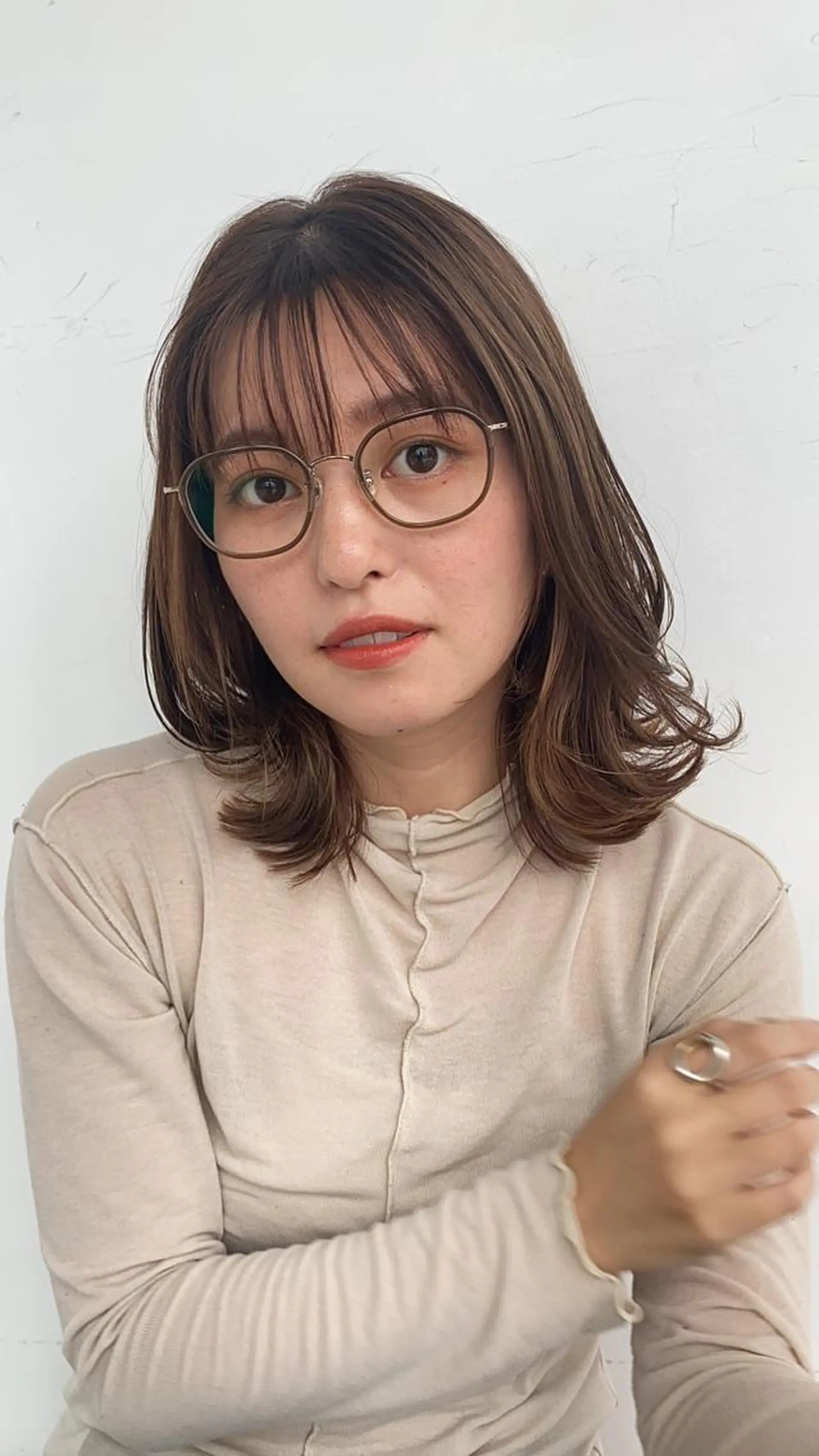 ショート カラー ヒラノホナミ 🫧透ける艶髪🫧のヘアスタイル