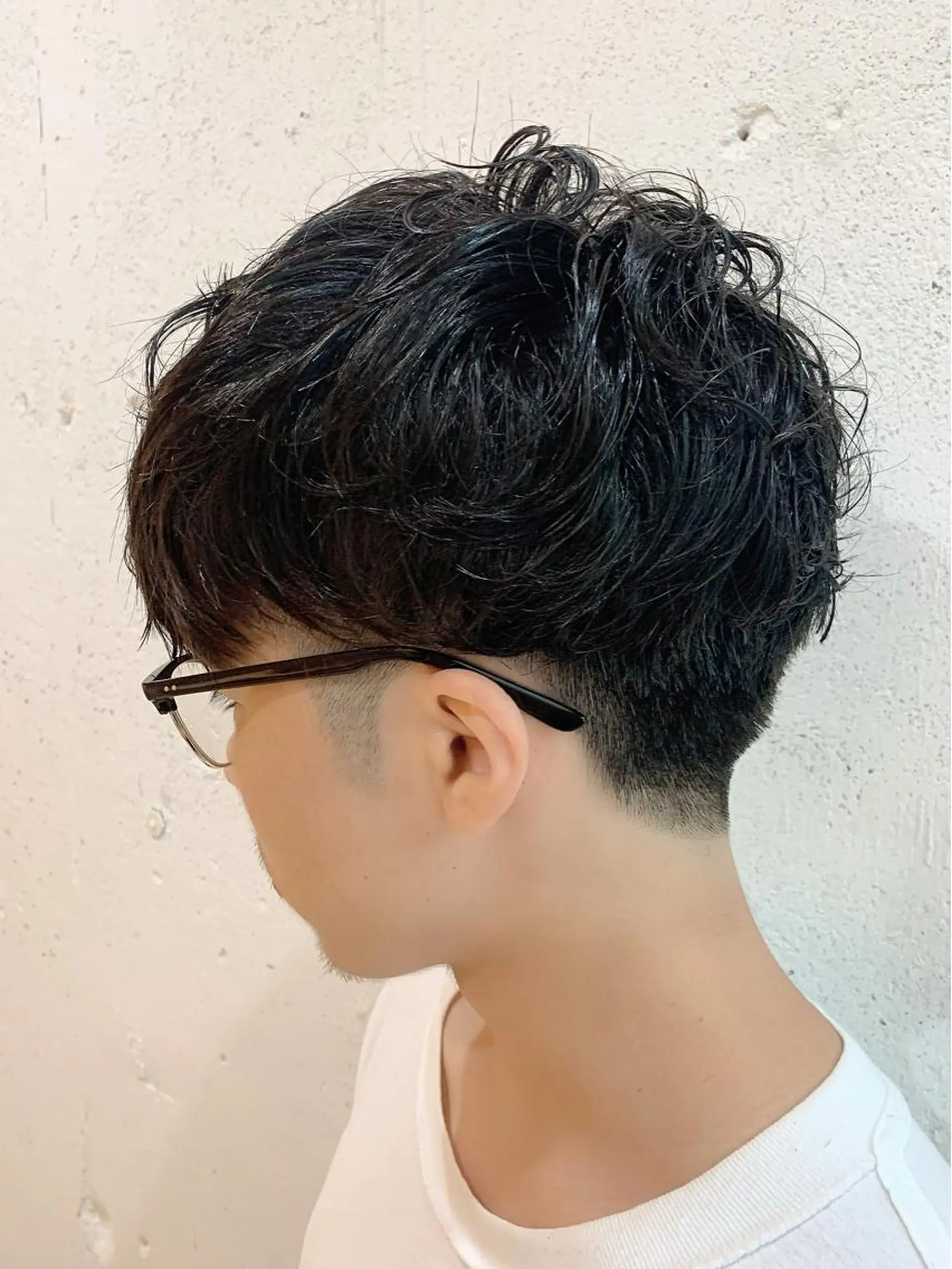 ショート パーマ メンズ メンズパーマ カット パーマ 💛丁寧さNo.🥇 🧸片山智裕💛のヘアスタイル