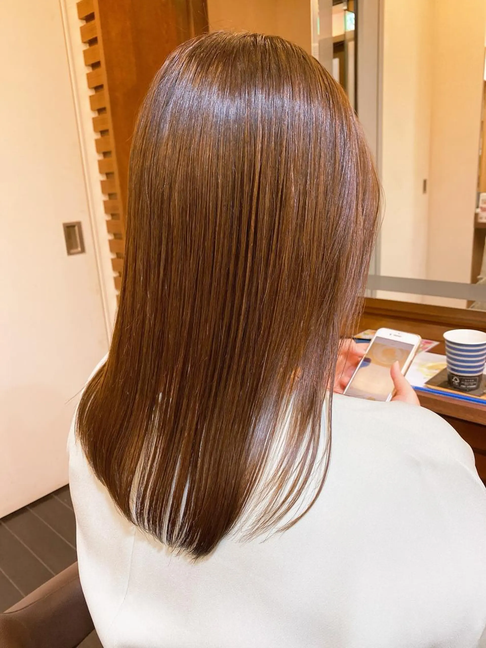 セミロング 縮毛矯正 トリートメント ヘッドスパ ヘアセット 韓国レイヤー/ 顔周り💕田中将吾のヘアスタイル