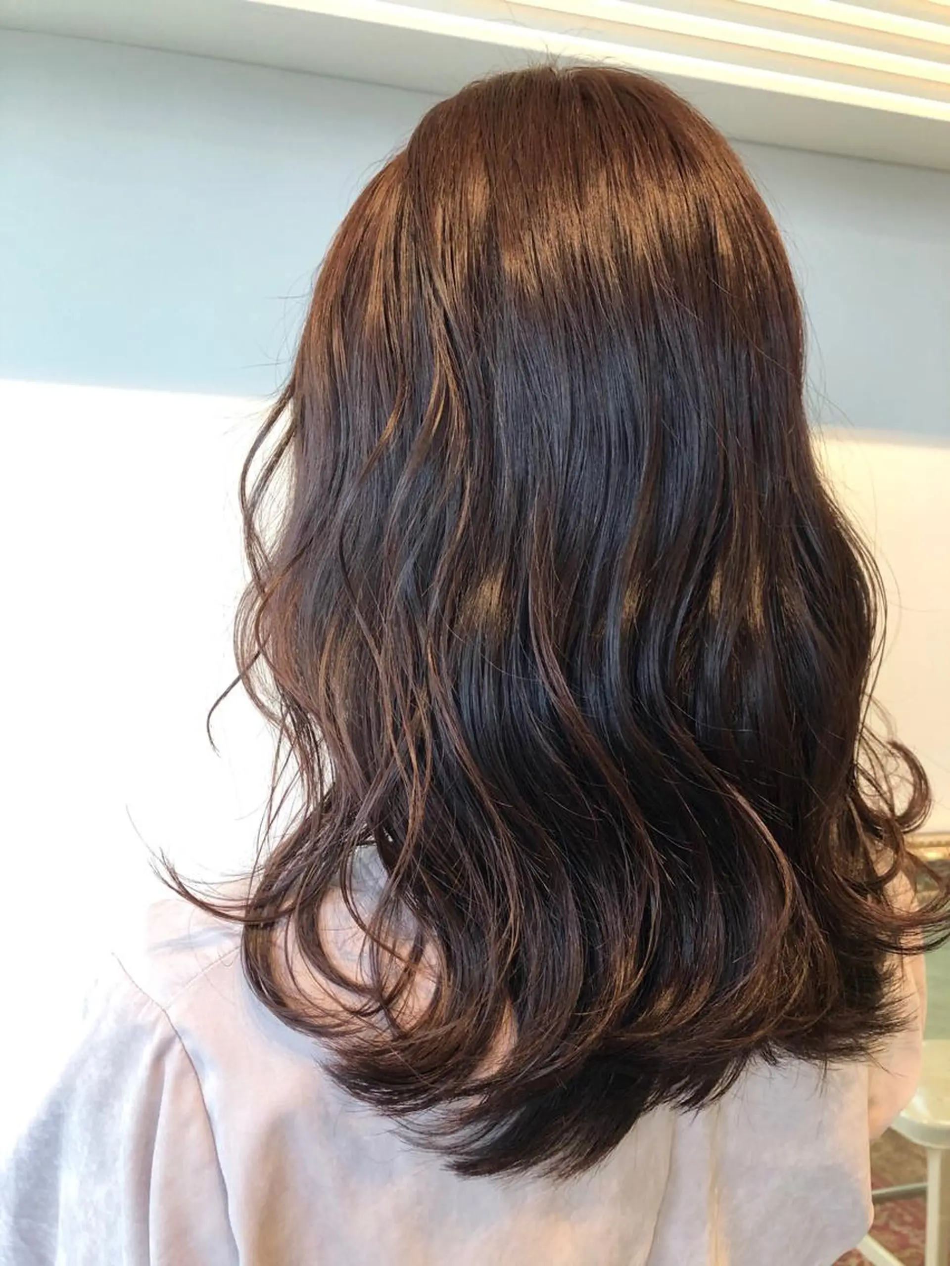 セミロング カラー ラベンダーカラー ラベンダーピンク ピンクカラー 💐パーソナルカラー /市橋加菜💐のヘアスタイル