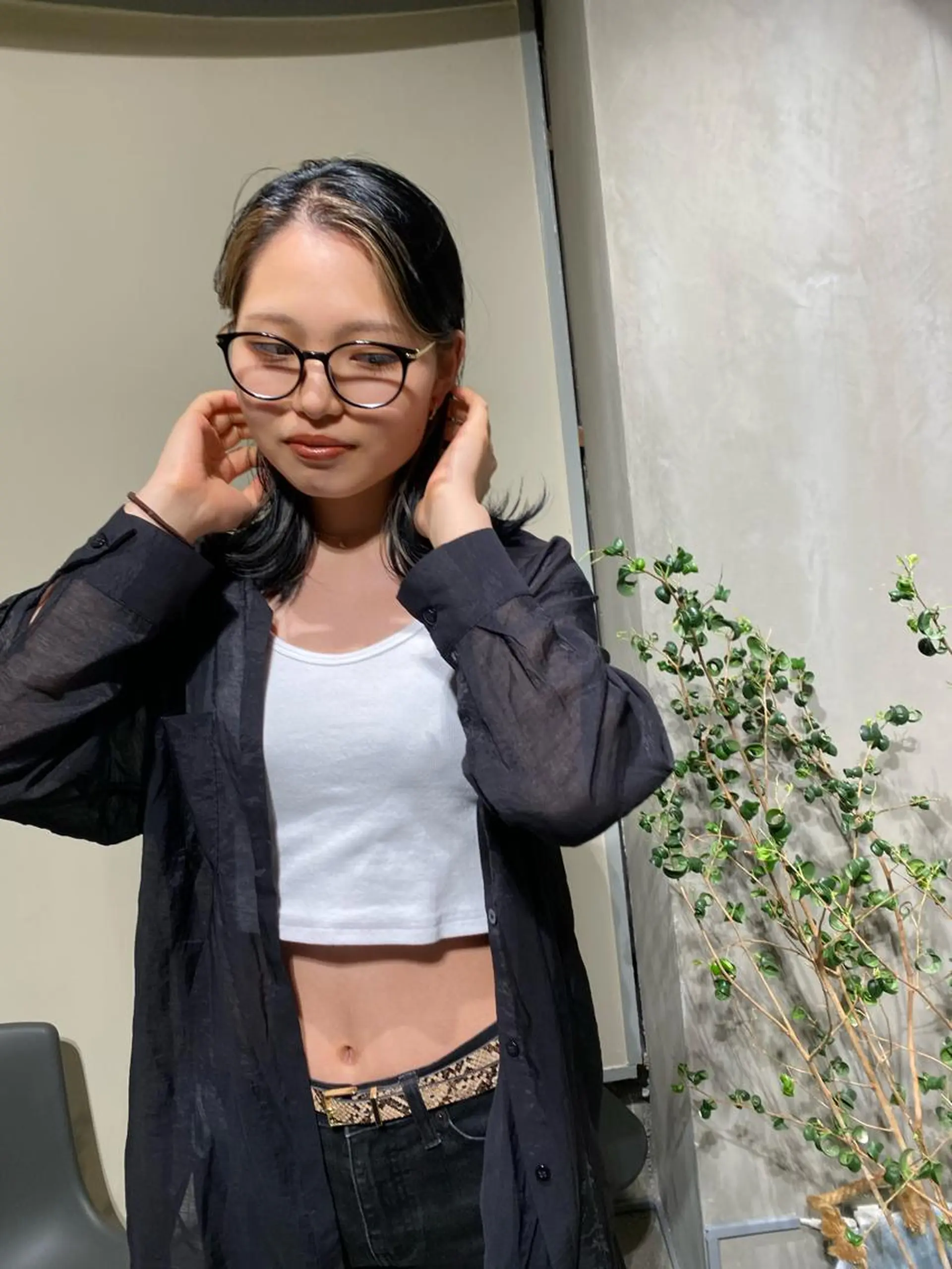 ミディアム 無料カットモデル 丸川英心のヘアスタイル