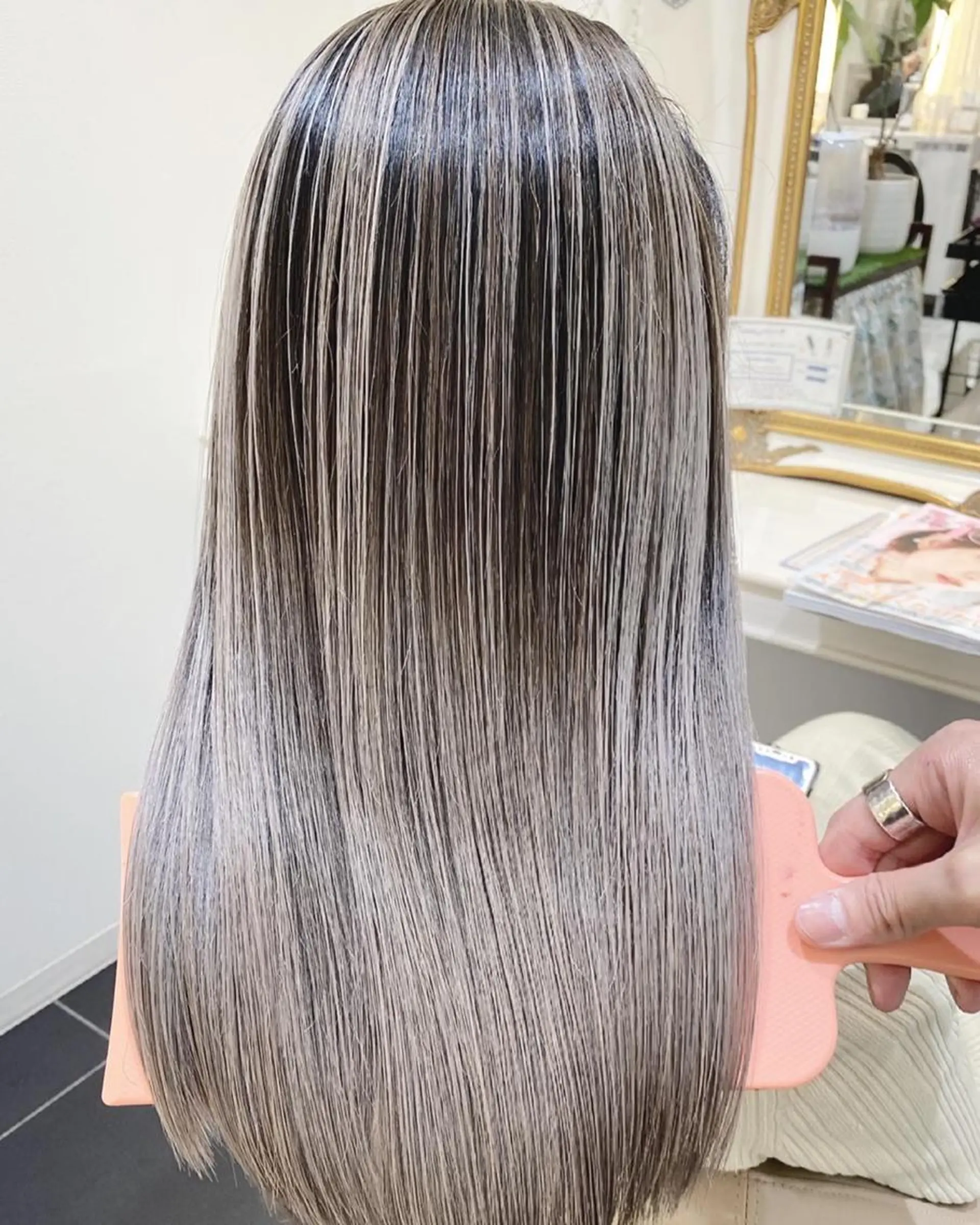 ロング カラー 髪質改善 ヘアカラー トリートメント 高橋凜/髪質改善/ 縮毛矯正/カラーのヘアスタイル