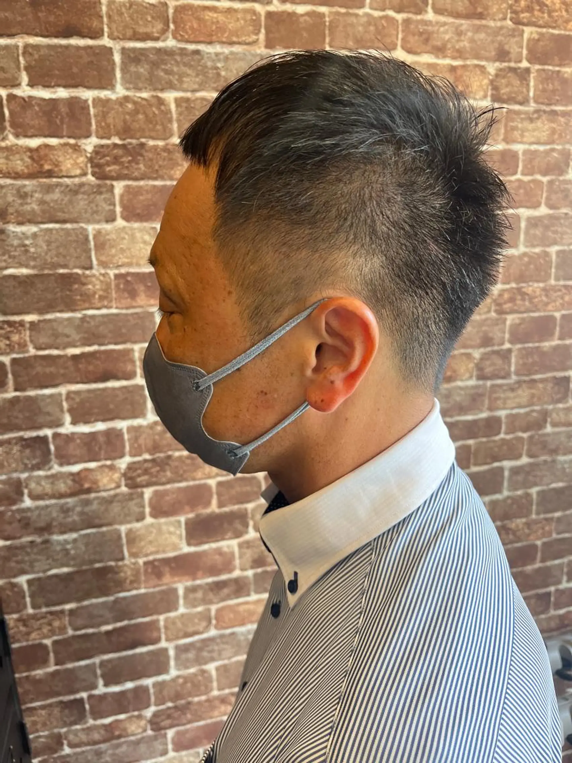 ショート メンズ メンズパーマ ケアカラー ピンクブラウン 外国人風カラー ショートヘア 久木原 ゆりのヘアスタイル