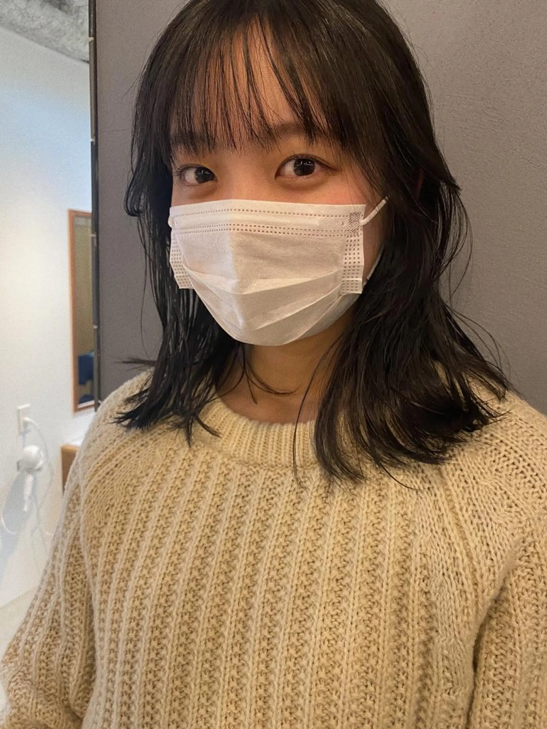 ミディアム カラー 砂原 ひよりのヘアスタイル