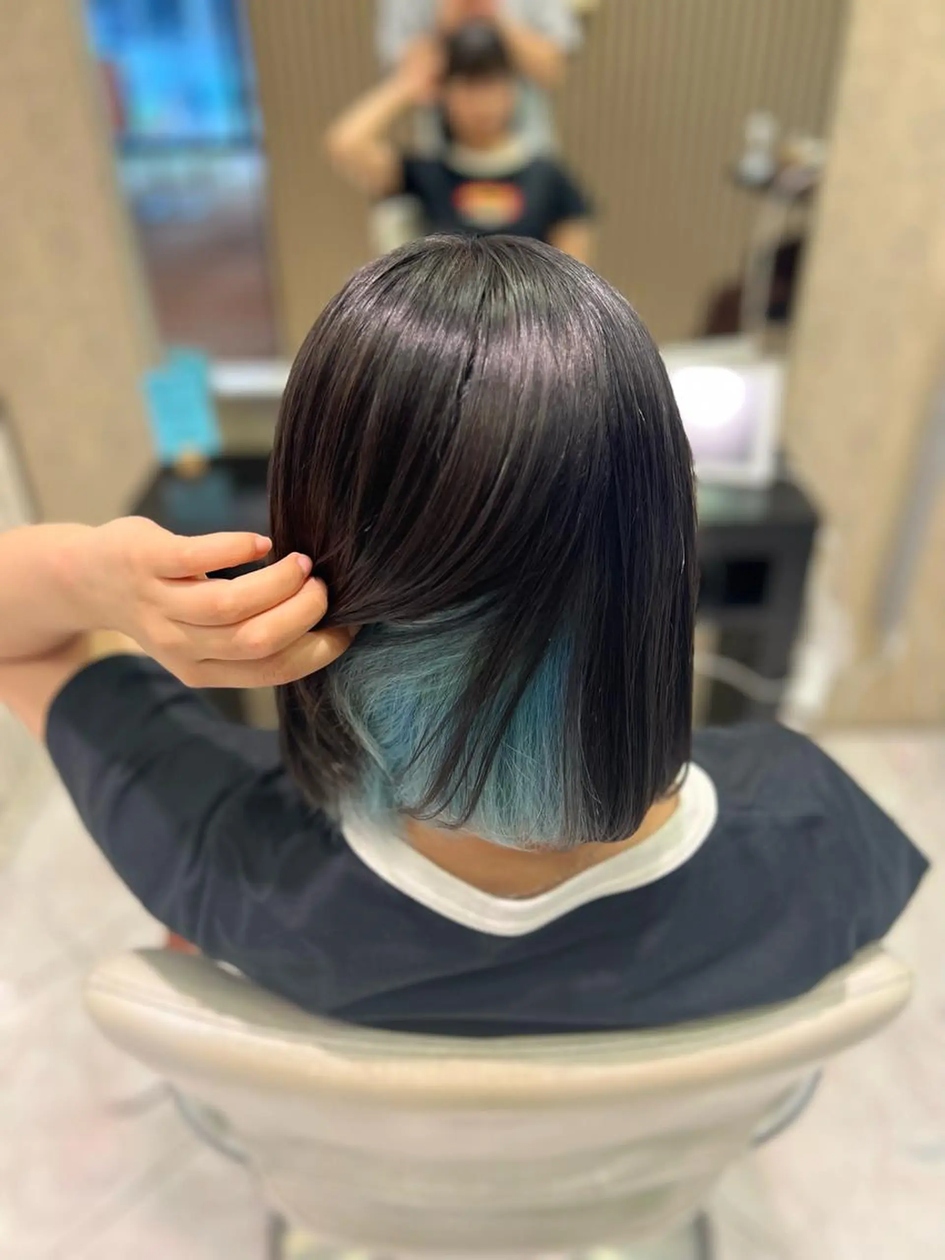 ミディアム カラー ヘアアレンジ ブルーカラー ヘアカラー トリートメント 💇‍♀️✨サラツヤ 特化✨　天野翔のヘアスタイル