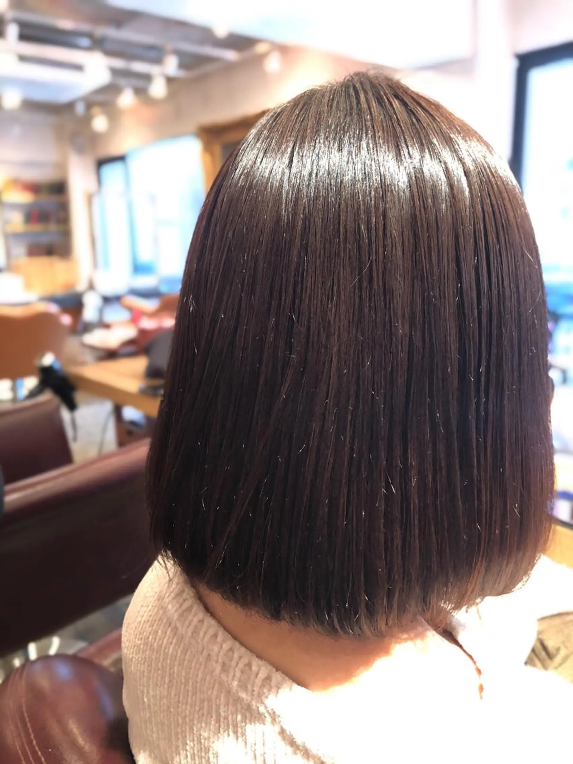 ミディアム カット 縮毛矯正 トリートメント 韓国風カット/ 髪質改善 黒崎のヘアスタイル