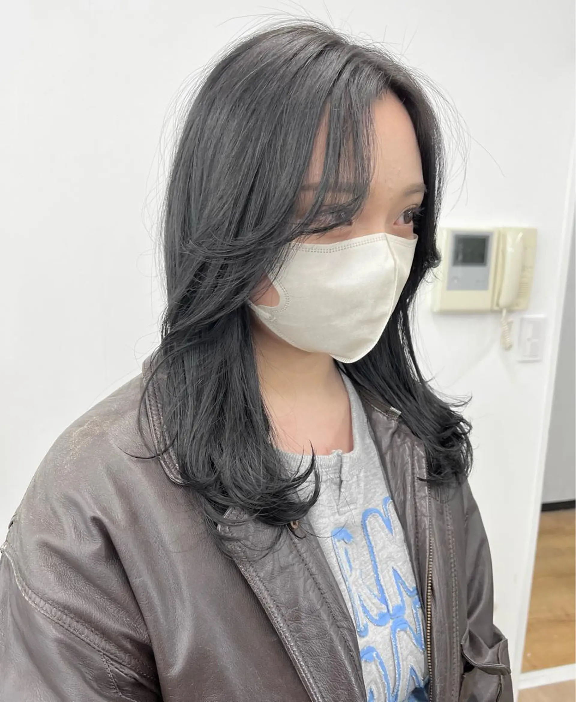 カラー アッシュ ベージュカラー 黒髪 ブリーチ ブロンド ユウハウス/ ryousukeのヘアスタイル