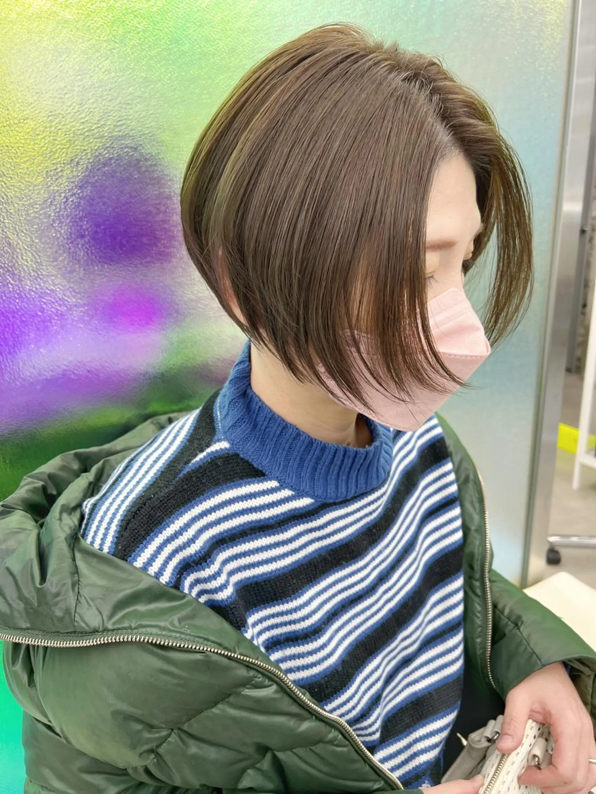 ショート カラー 髪質改善 トリートメント 酸性ストレート カット ヘアカラー トリートメント 【ネウィ天王寺 】seiyaのヘアスタイル