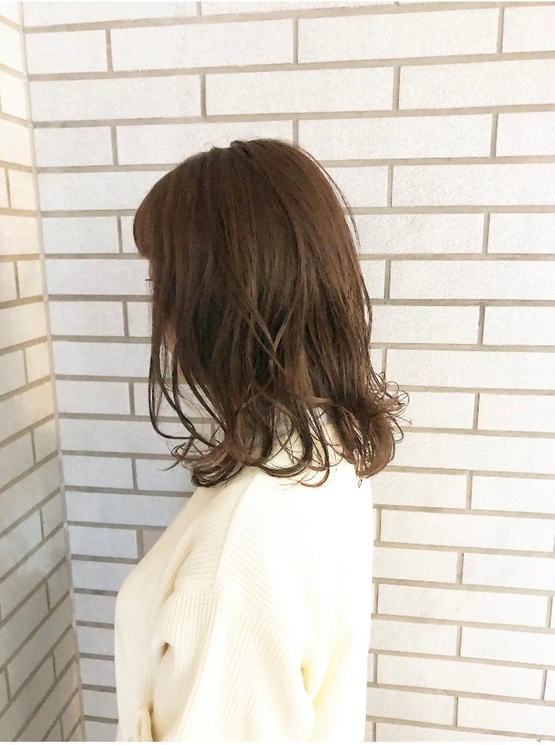 ミディアム カラー アディクシーカラー ブラウンカラー ピンクカラー ピンクブラウン 中村 よしひでのヘアスタイル