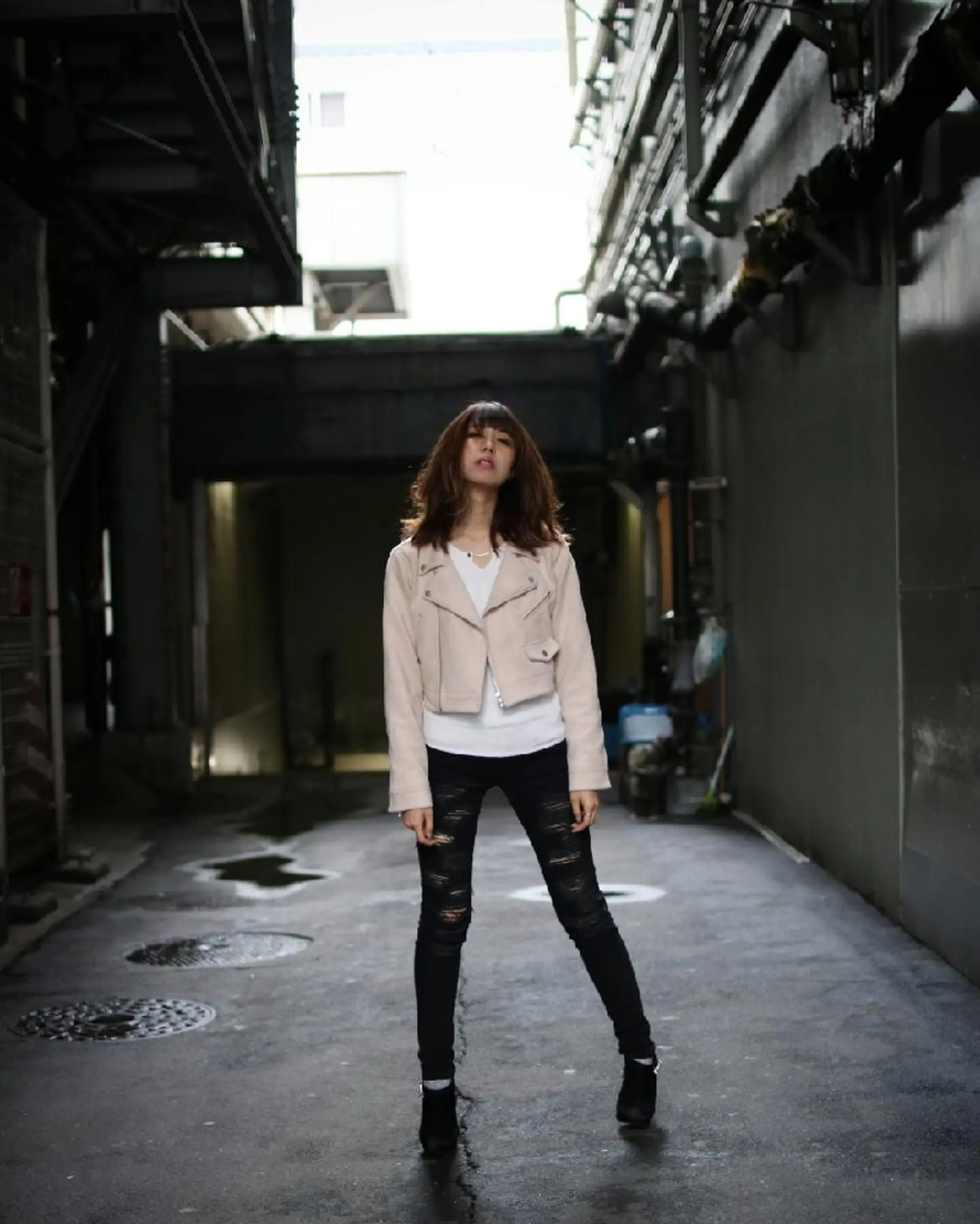 ミディアム カラー Roji 米田 真一のヘアスタイル