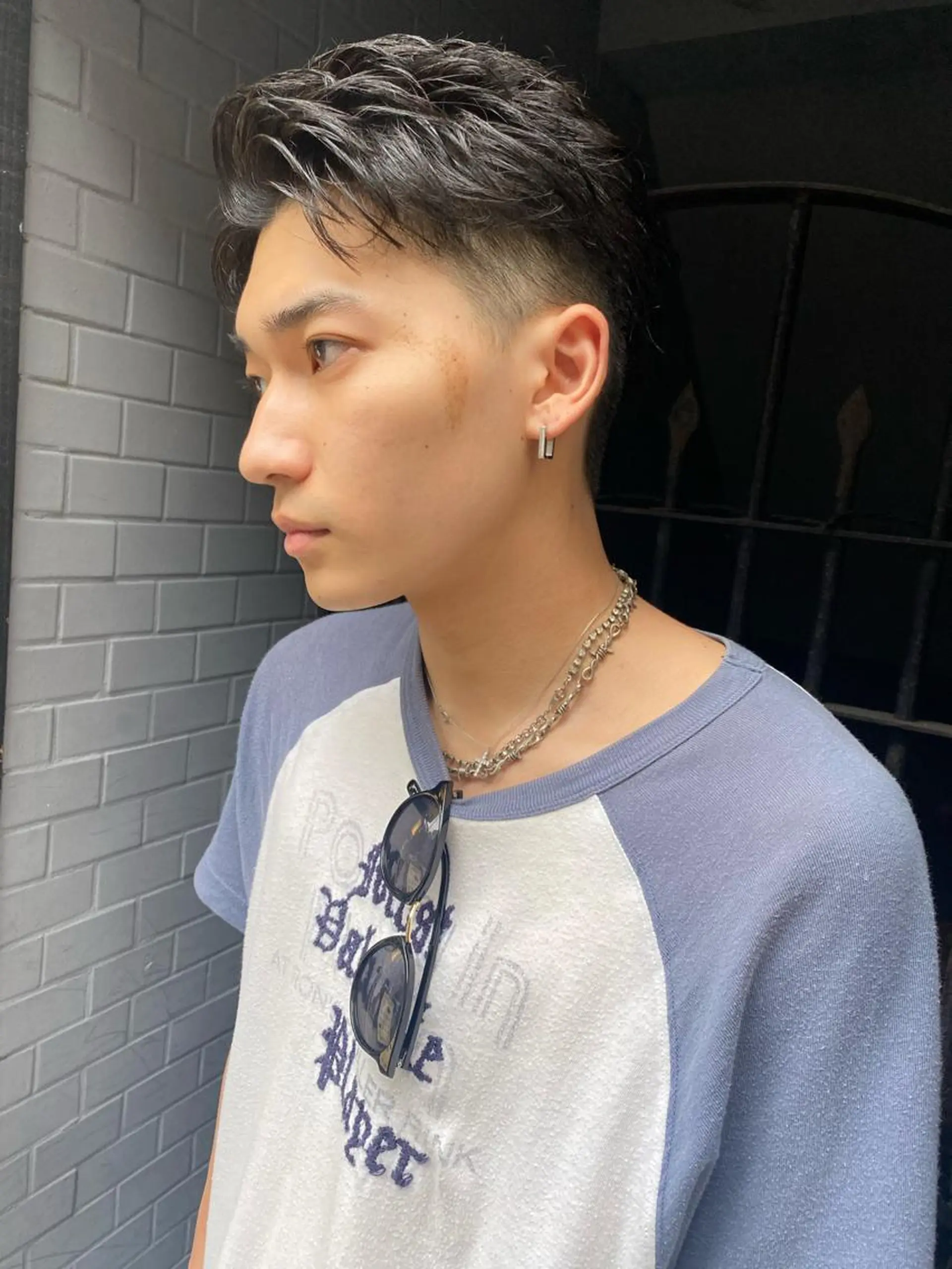 ショート メンズ メンズブリーチ メンズハイライト メンズインナーカラー メンズパーマ プードルパーマ カット 💈メンズ短髪特化 ✂︎伊藤大輝💈のヘアスタイル