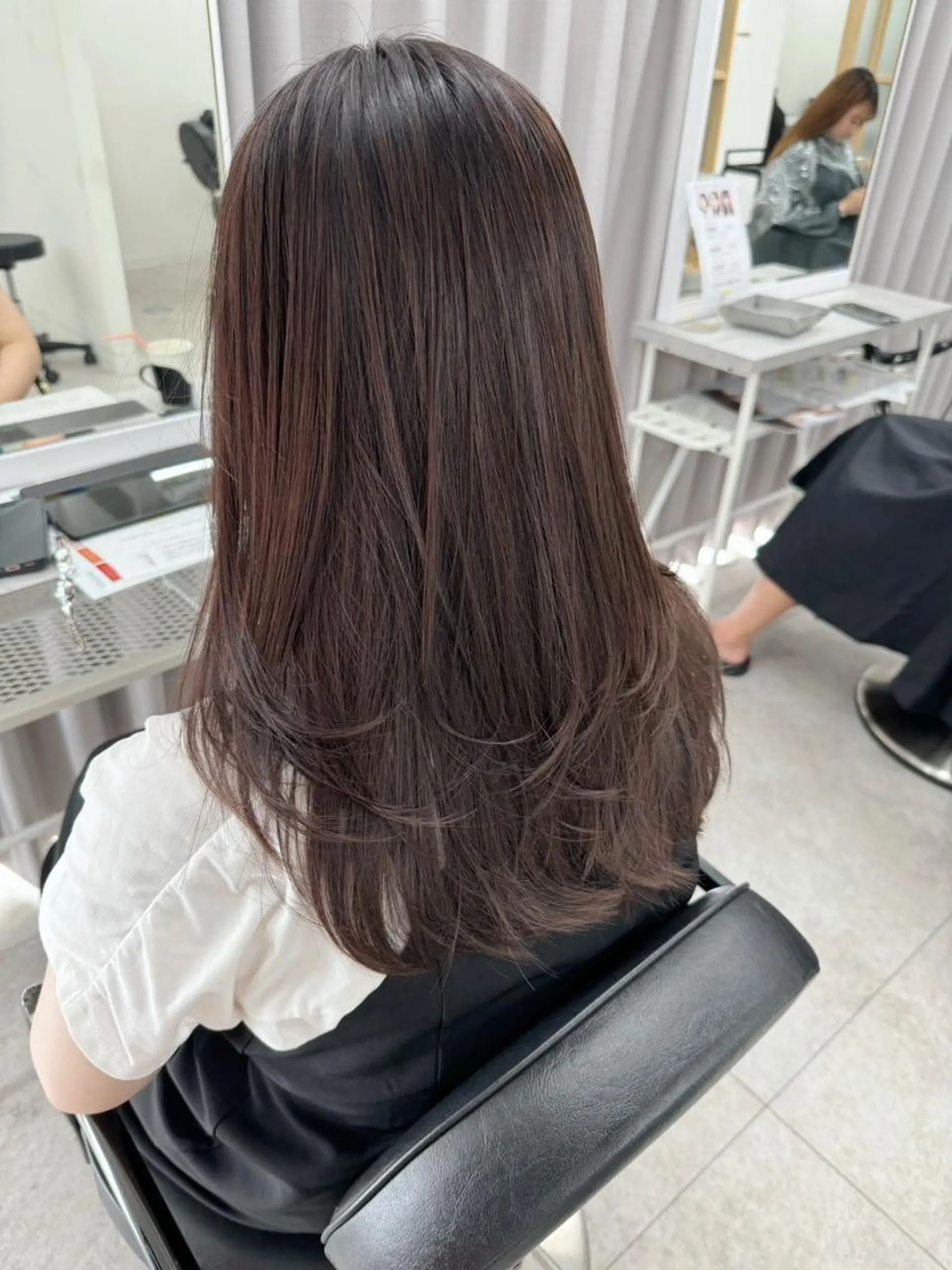 ロング カラー 髪質改善 縮毛矯正 カット ヘアカラー トリートメント newi fhami 吉祥寺のヘアスタイル