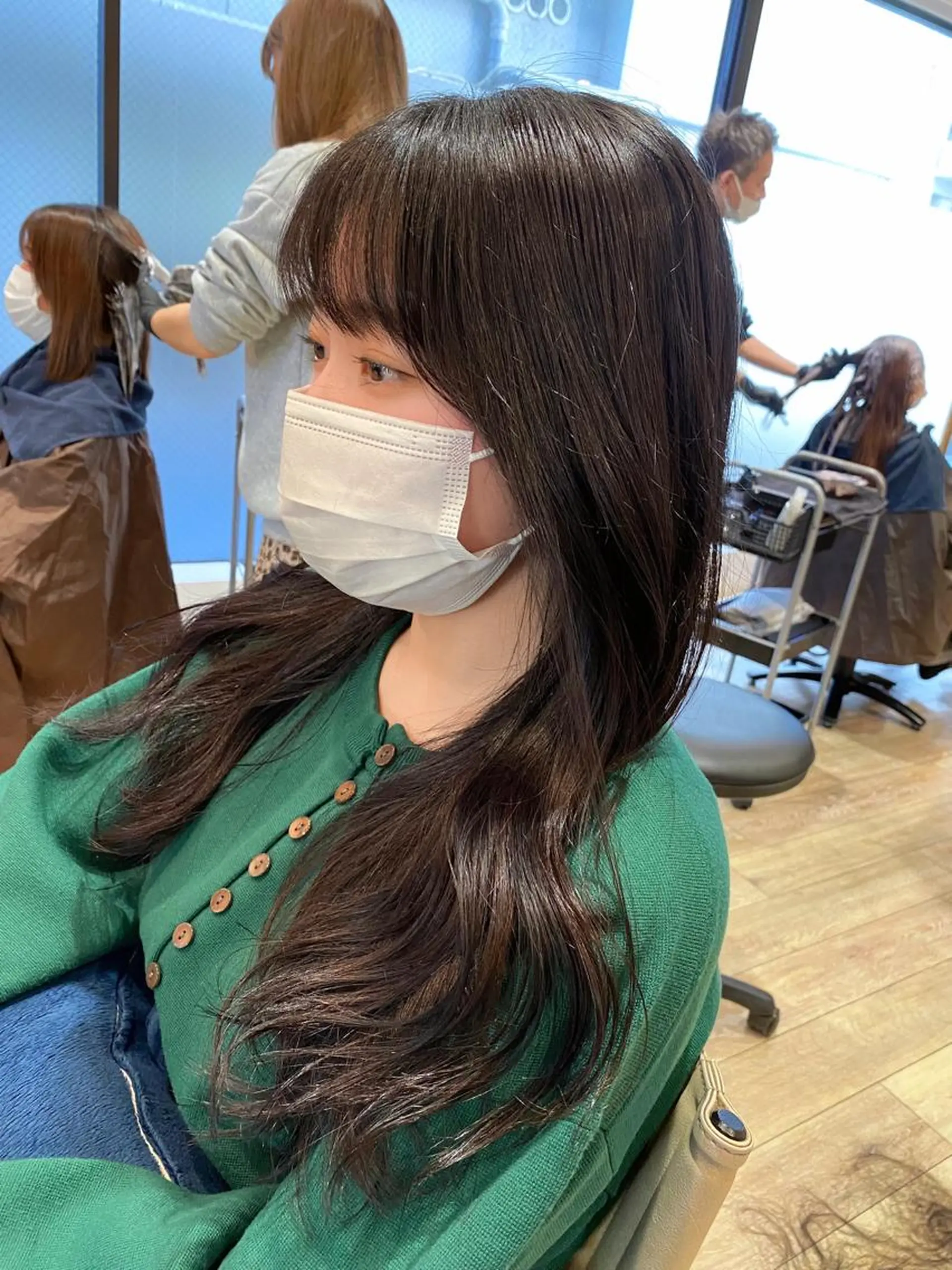 ロング 韓国風ヘア カット 韓国トレンドヘア しゅーやのヘアスタイル