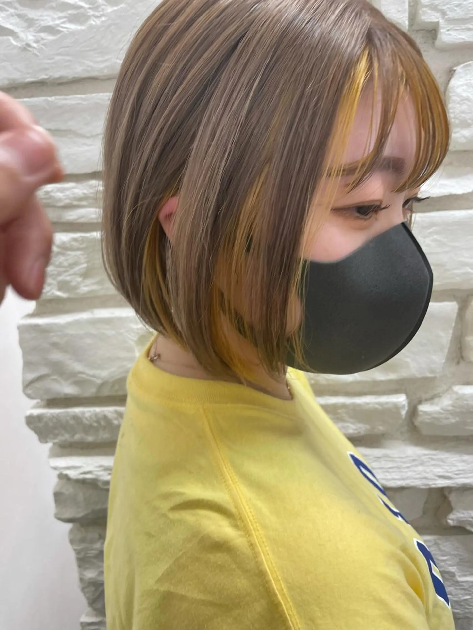 ミディアム 髪質改善×縮毛矯正 ×艶カラーNAOのヘアスタイル