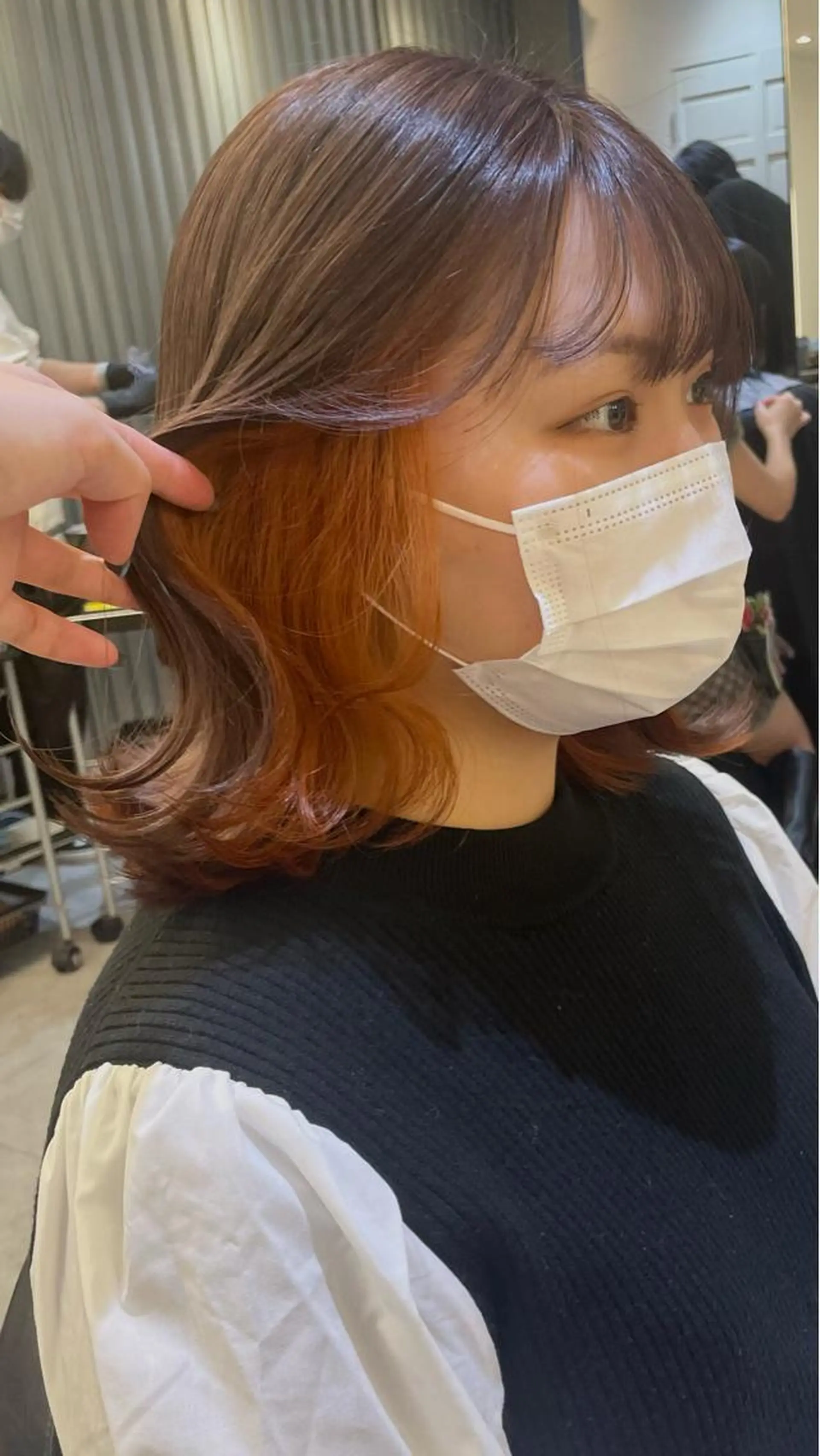 ミディアム カラー 韓国🇰🇷透明感 ERIのヘアスタイル