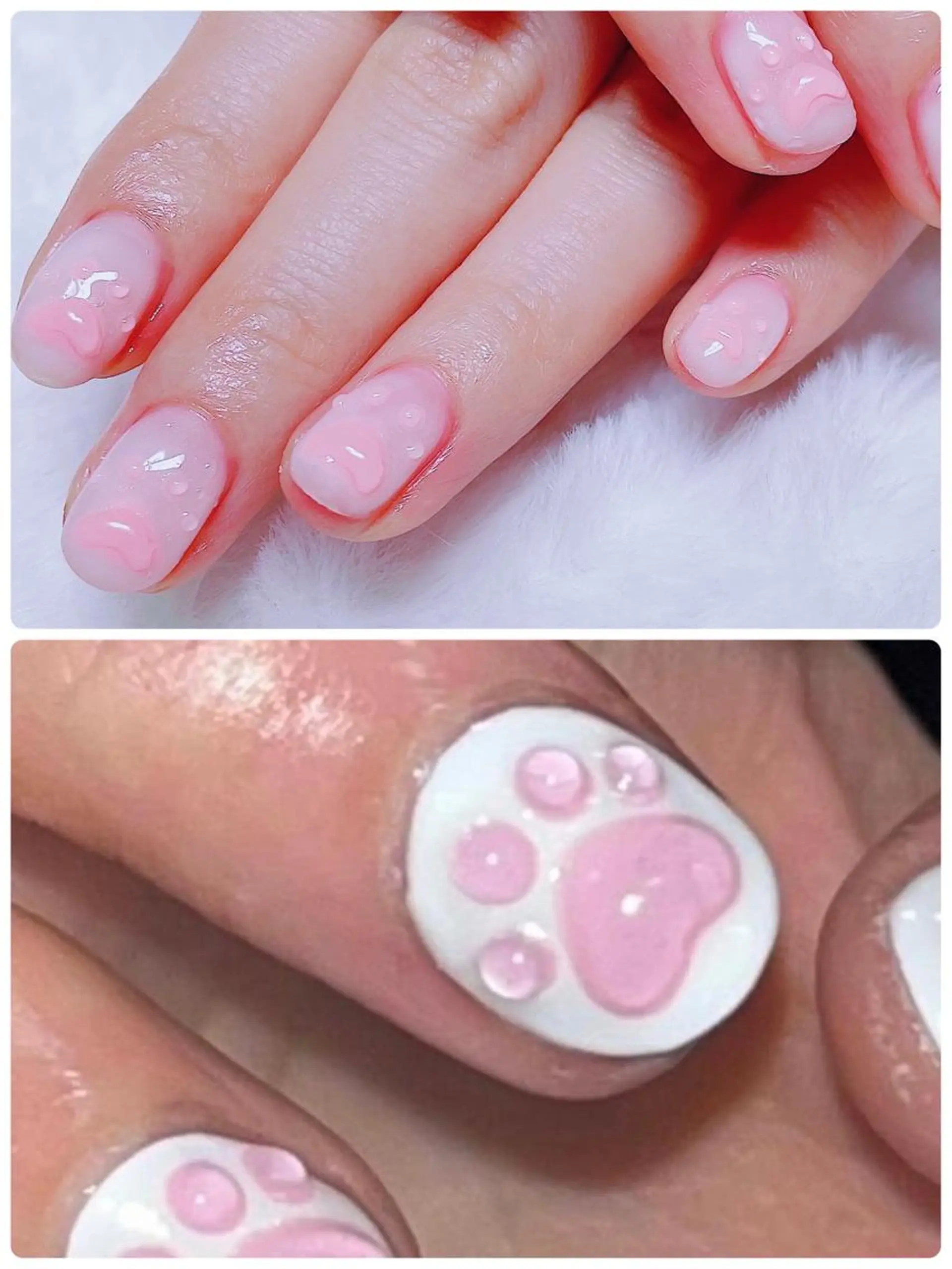 ネイル アートネイル 持ち込み ピンク ハンドネイル Makana Manaのネイルデザイン