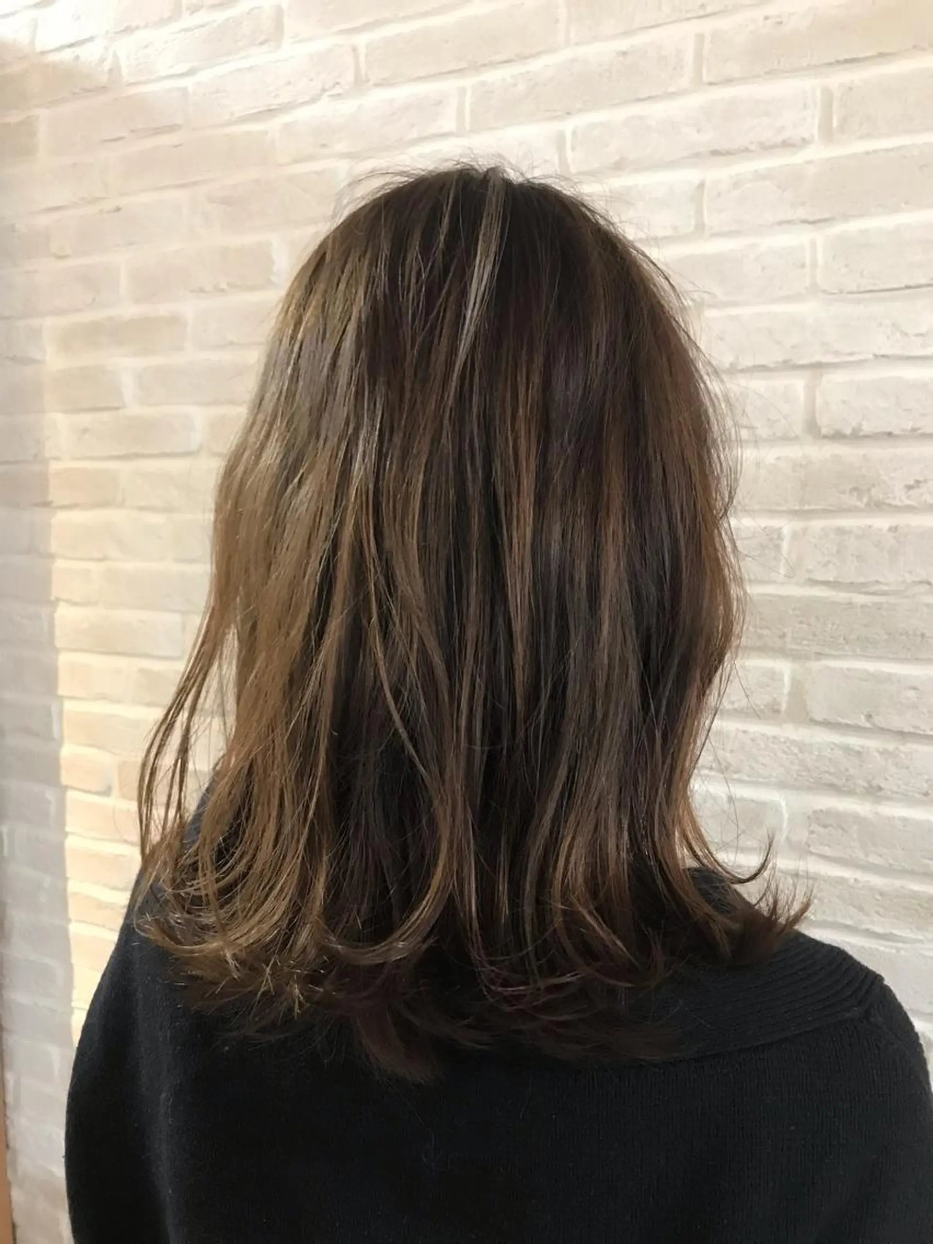 ミディアム アッシュ 福田 ジュンキのヘアスタイル
