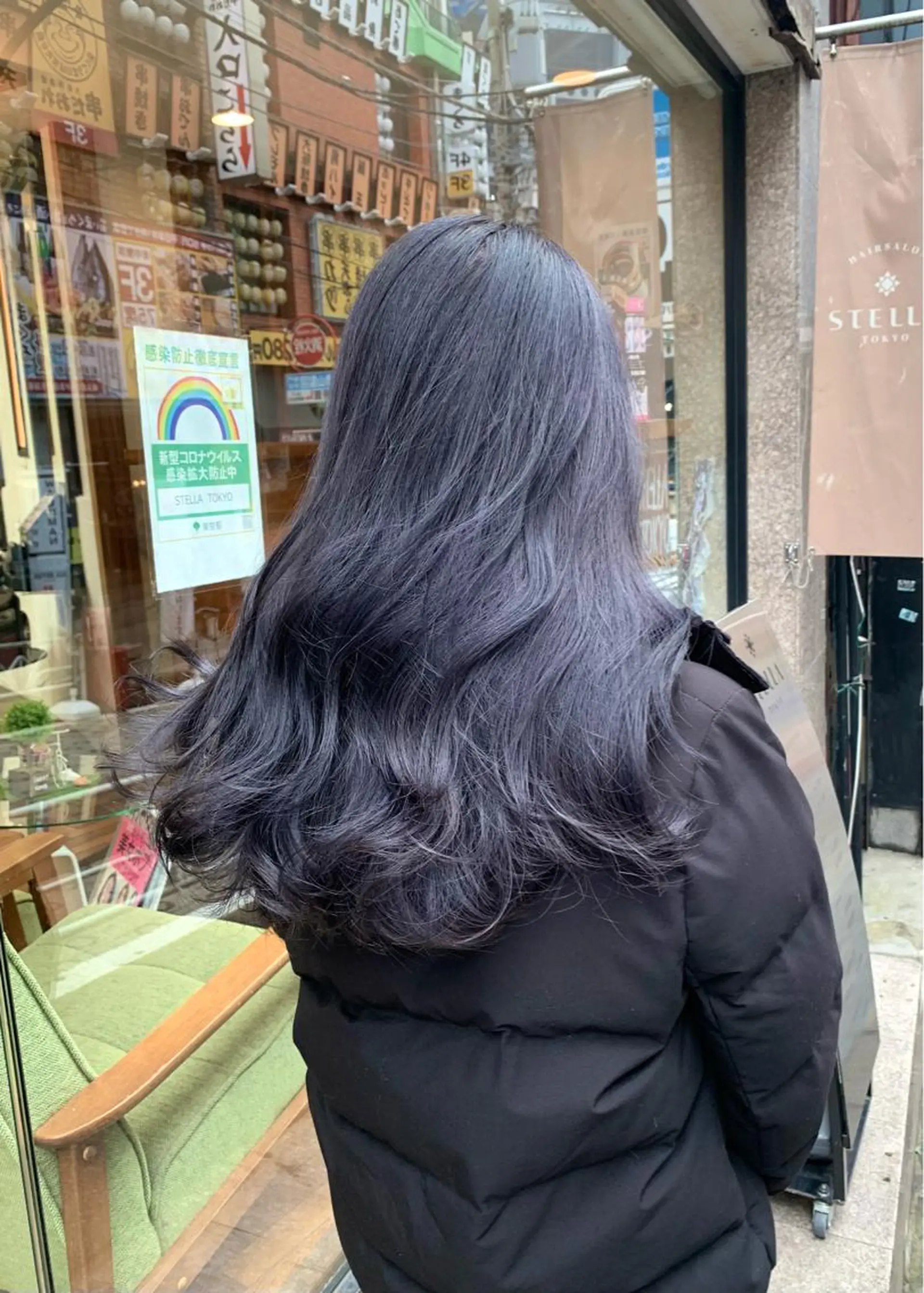 ロング カラー ブルーカラー ブルーラベンダー ラベンダーカラー 矢野 晃平のヘアスタイル