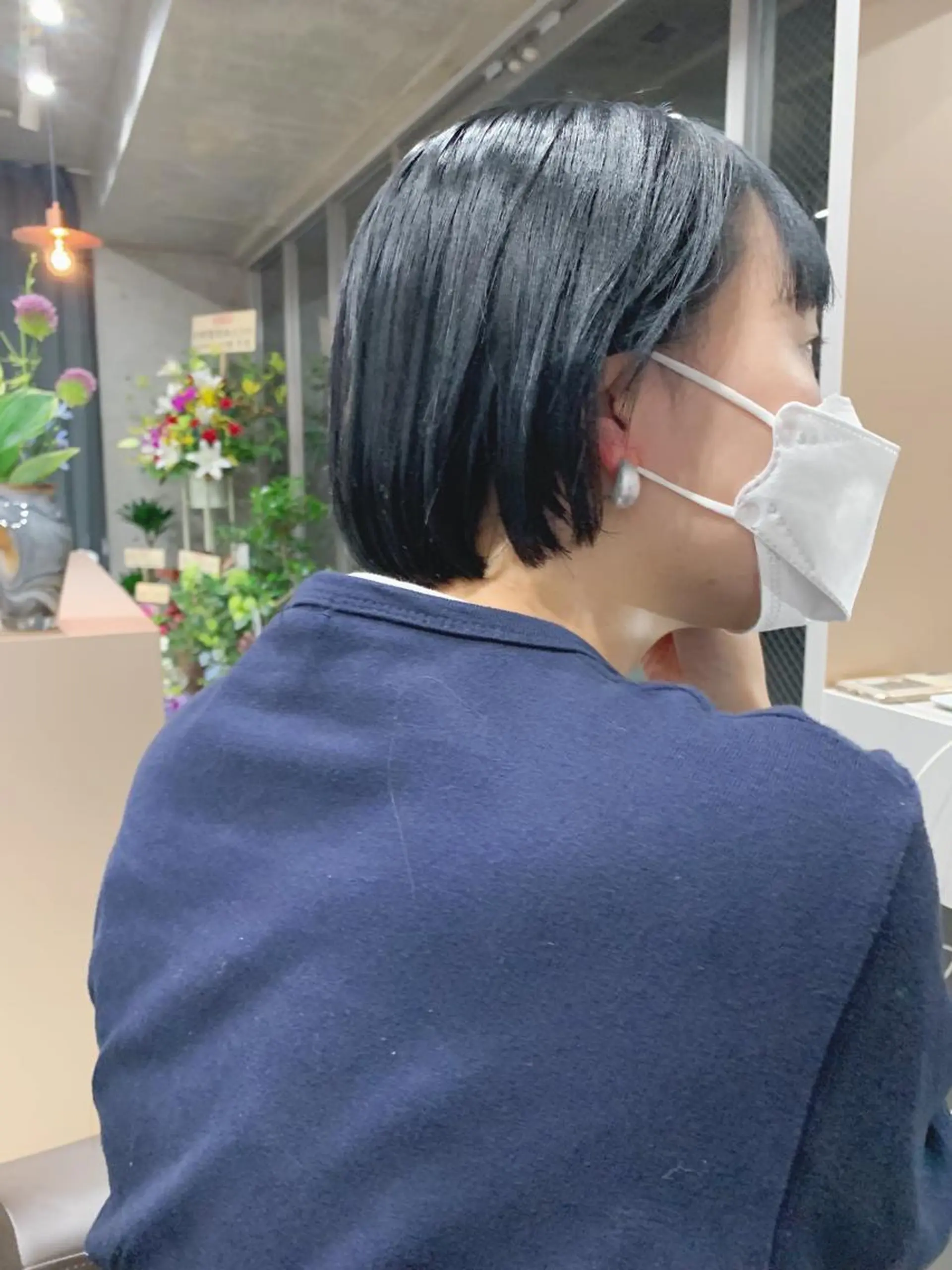 ショート カラー ボブパーマコテ巻き風 パーマNo1深江秀平のヘアスタイル