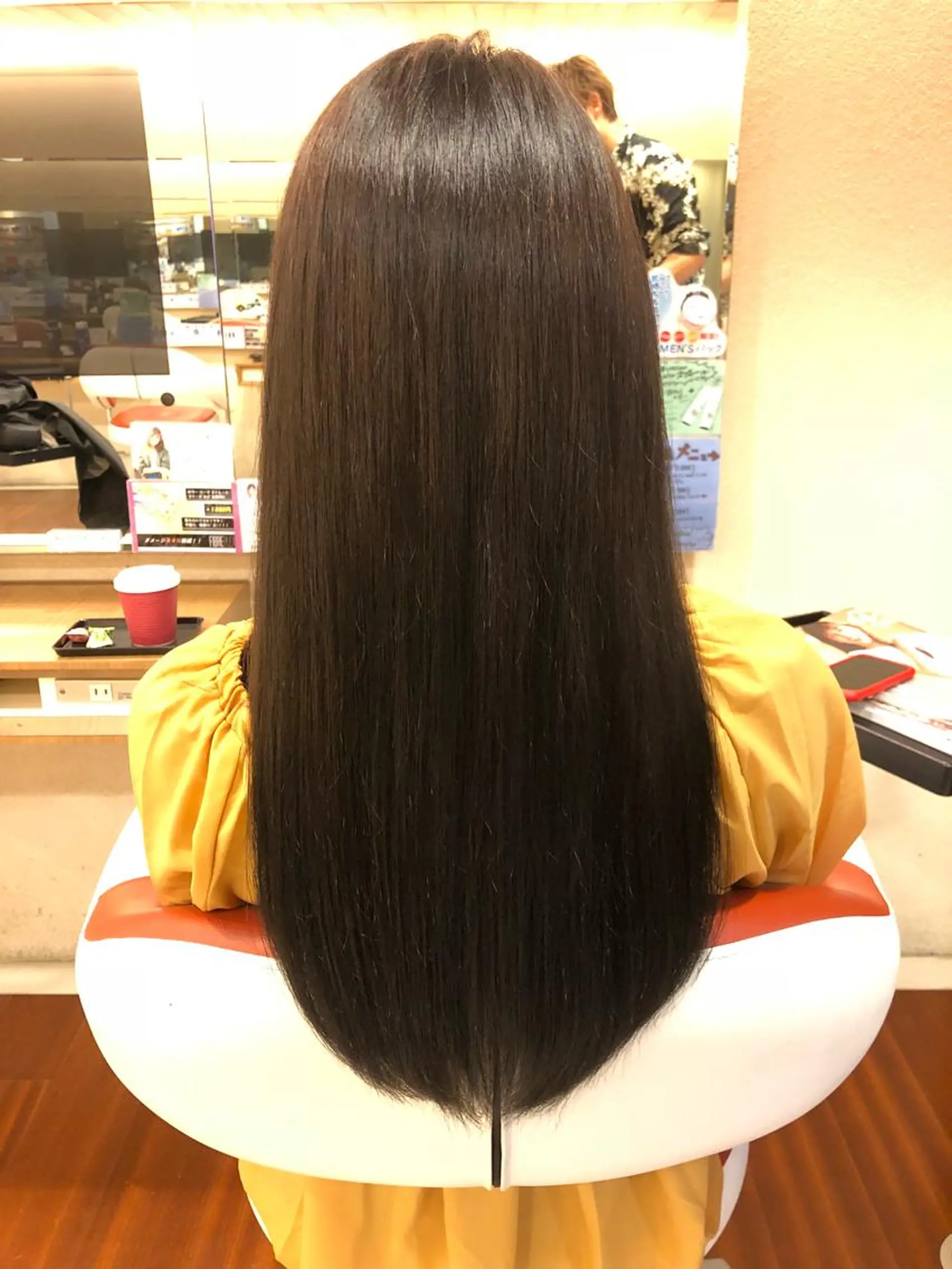 ロング カラー カット 縮毛矯正 塩谷黎✨ブリーチ無W カラーメンズパーマ✨のヘアスタイル