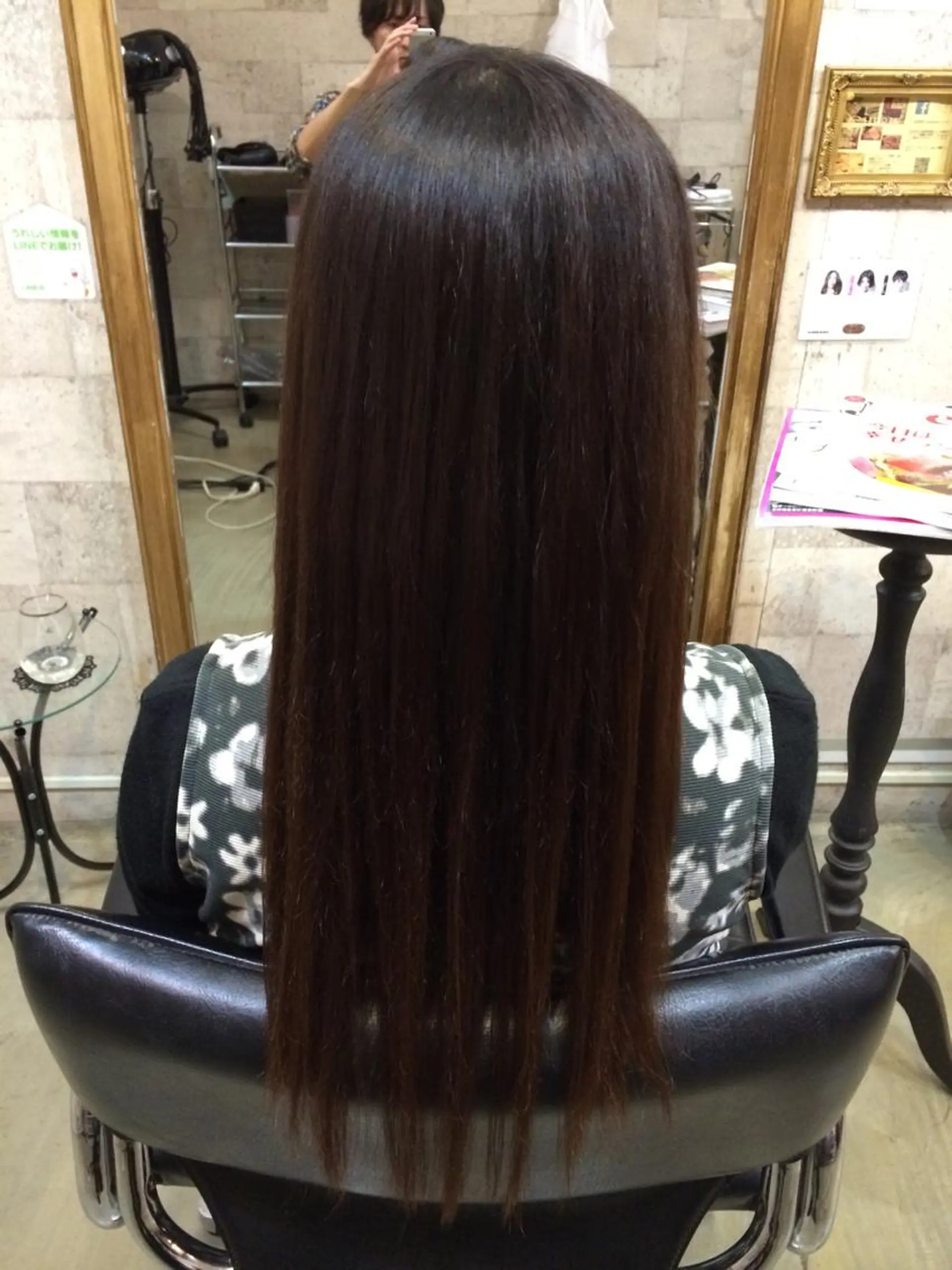 ロング パーマ ロング ストレートパーマ インナーカラー/天神 ブリーチ/吉田のヘアスタイル