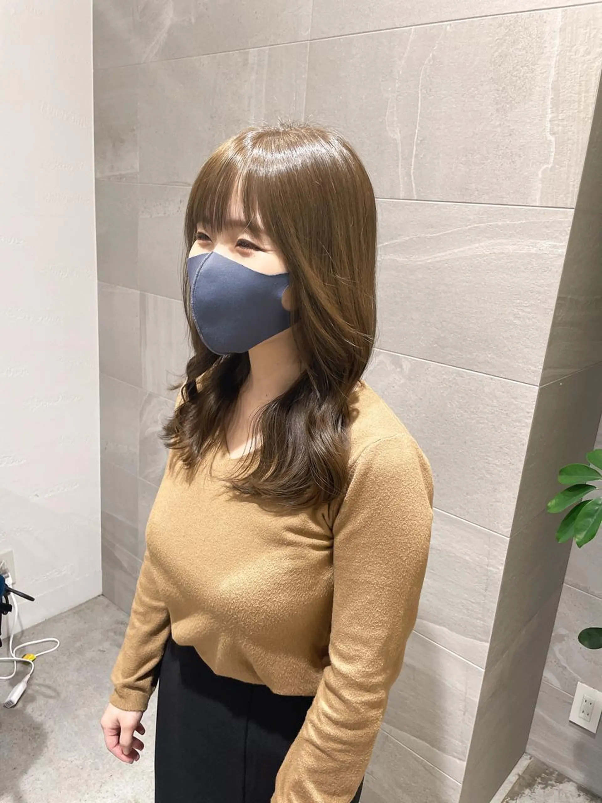 セミロング 韓国風ヘア レイヤーカット カット ヘアカラー ウルフカット/ ハッシュカット/山路のヘアスタイル