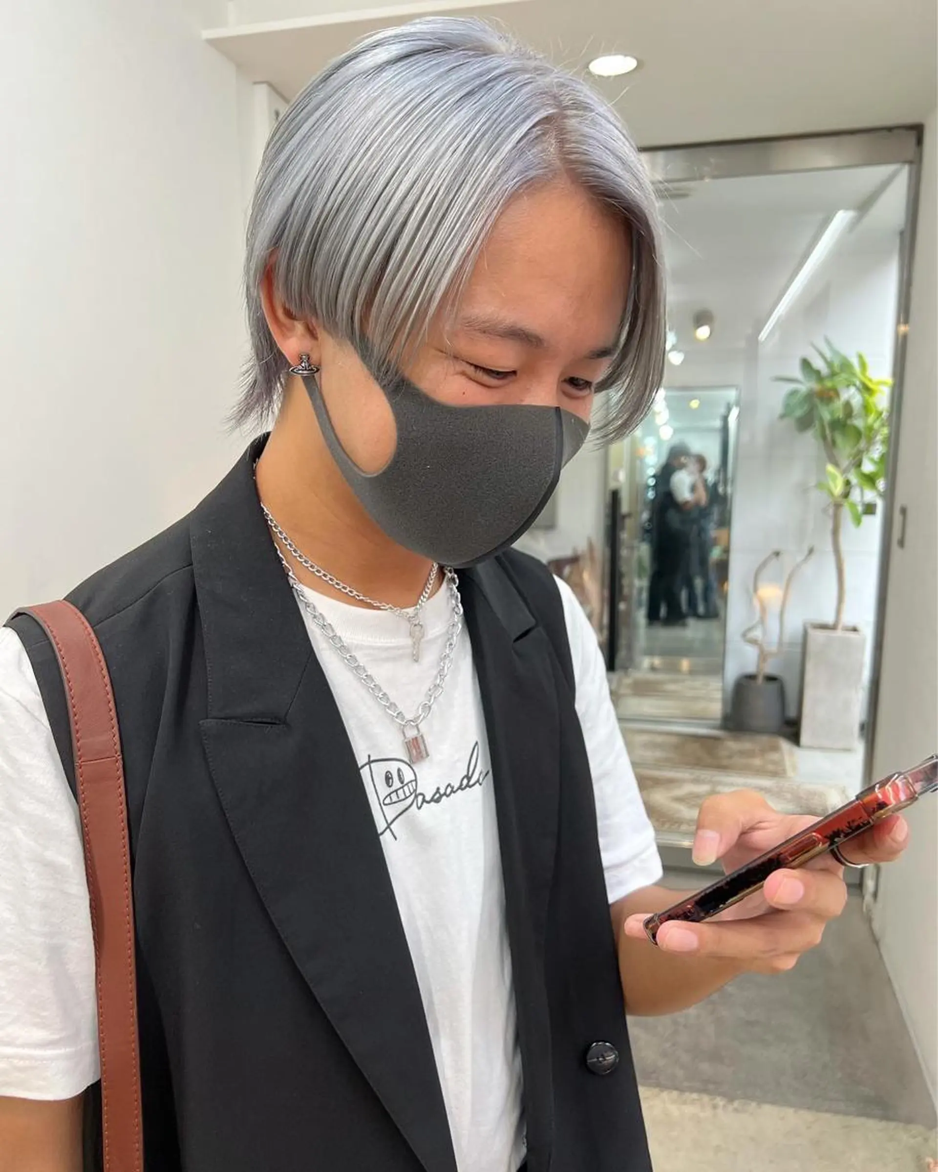 ミディアム カラー パーマ ヘアアレンジ メンズ 【池袋/スパイキー ショート】ⓝⓘⓜⓤのヘアスタイル