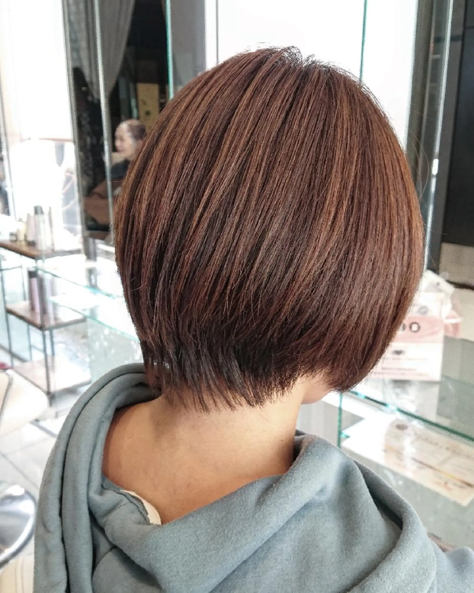 ショート カラー ショートボブ ハイライトカラー ボブ ハイライト ショートヘア カット ヘアカラー 保住 恭平のヘアスタイル