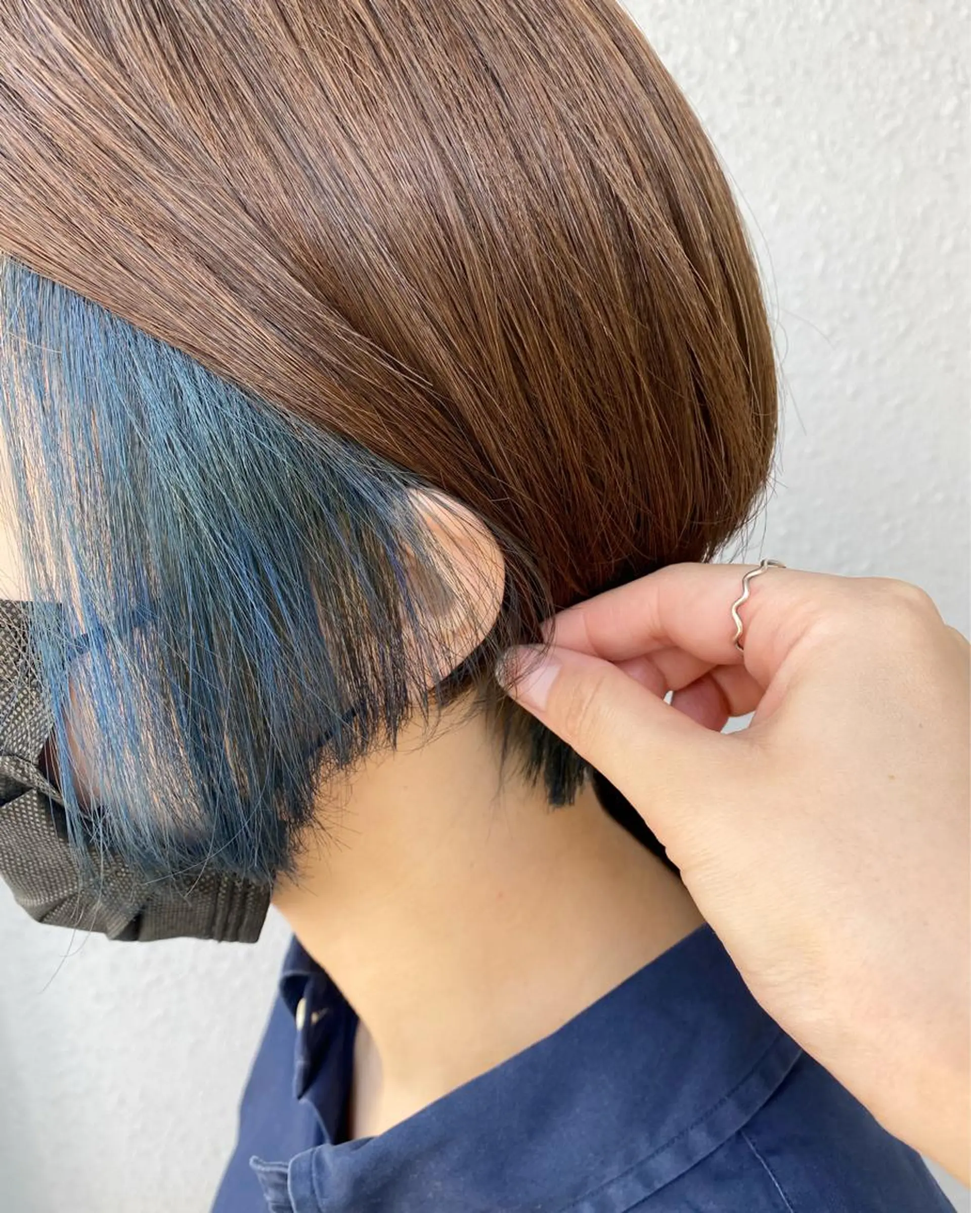 ショート カラー ブリーチ 後藤紗英/髪質改善 /オリーブベージュのヘアスタイル