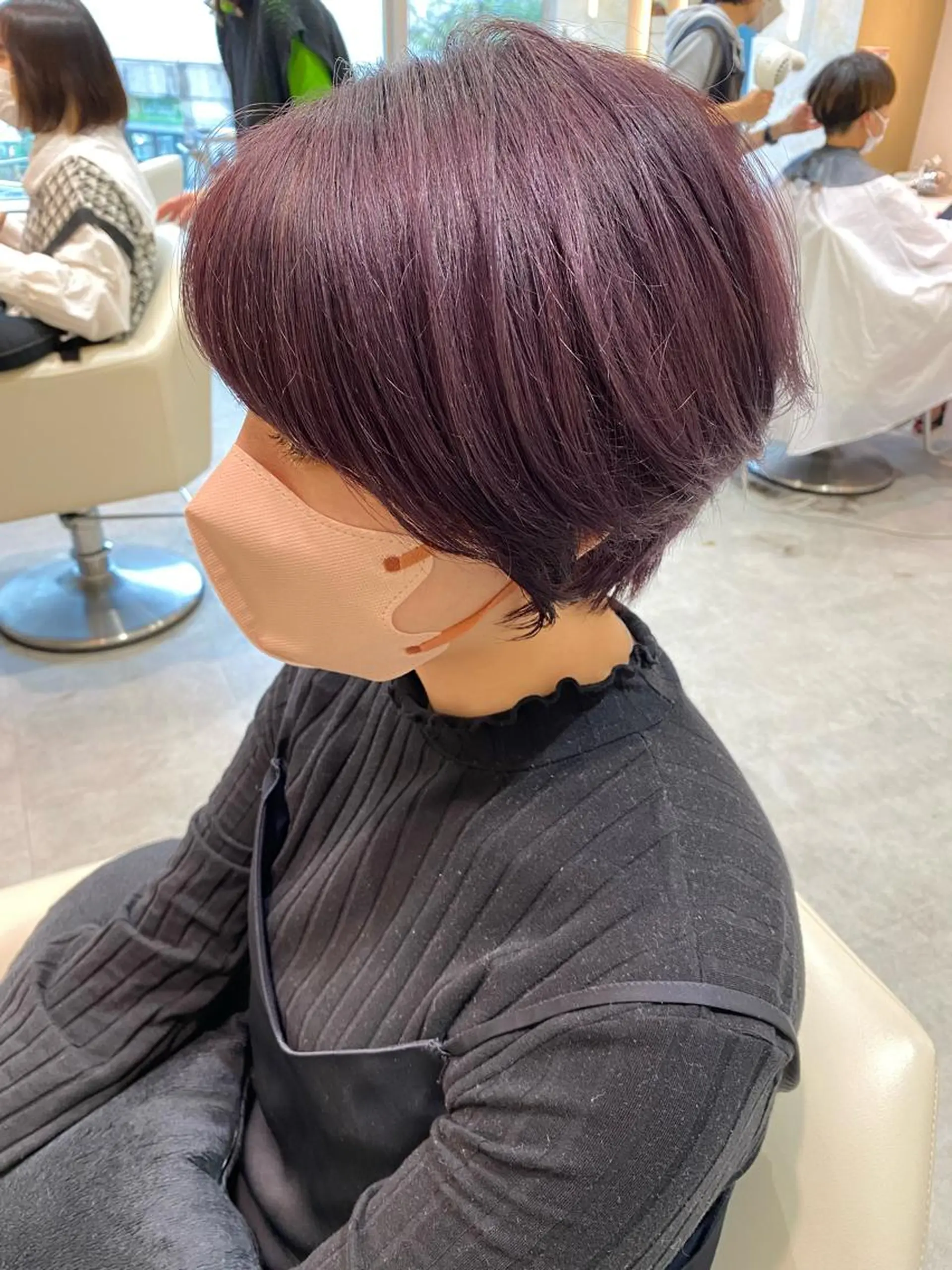 ショート カラー 店長/mao/ 前髪/顔周りカットのヘアスタイル