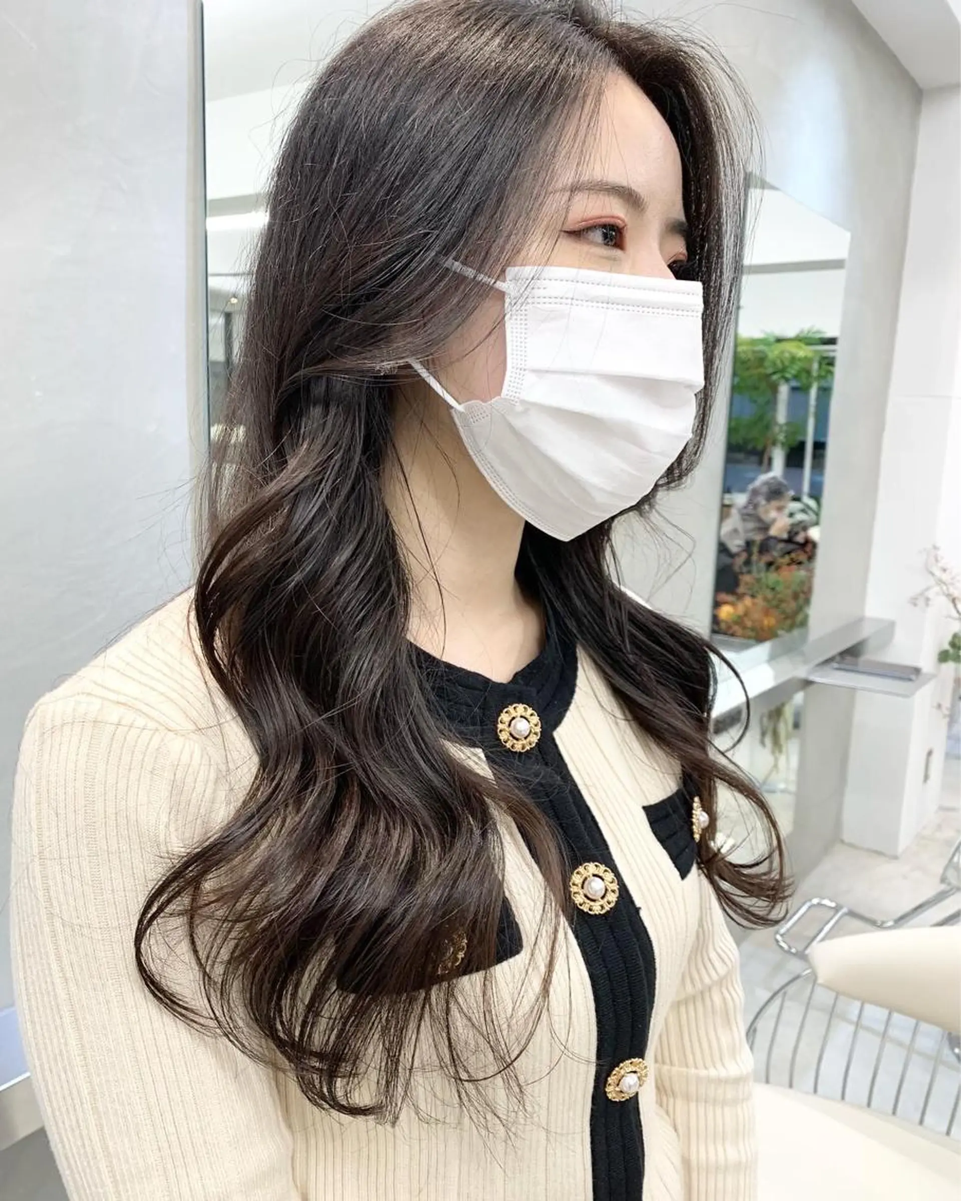 ロング カラー 韓国風ヘア レイヤーカット カット トリートメント 樫原裕二/レイヤー カット/透明感カラーのヘアスタイル