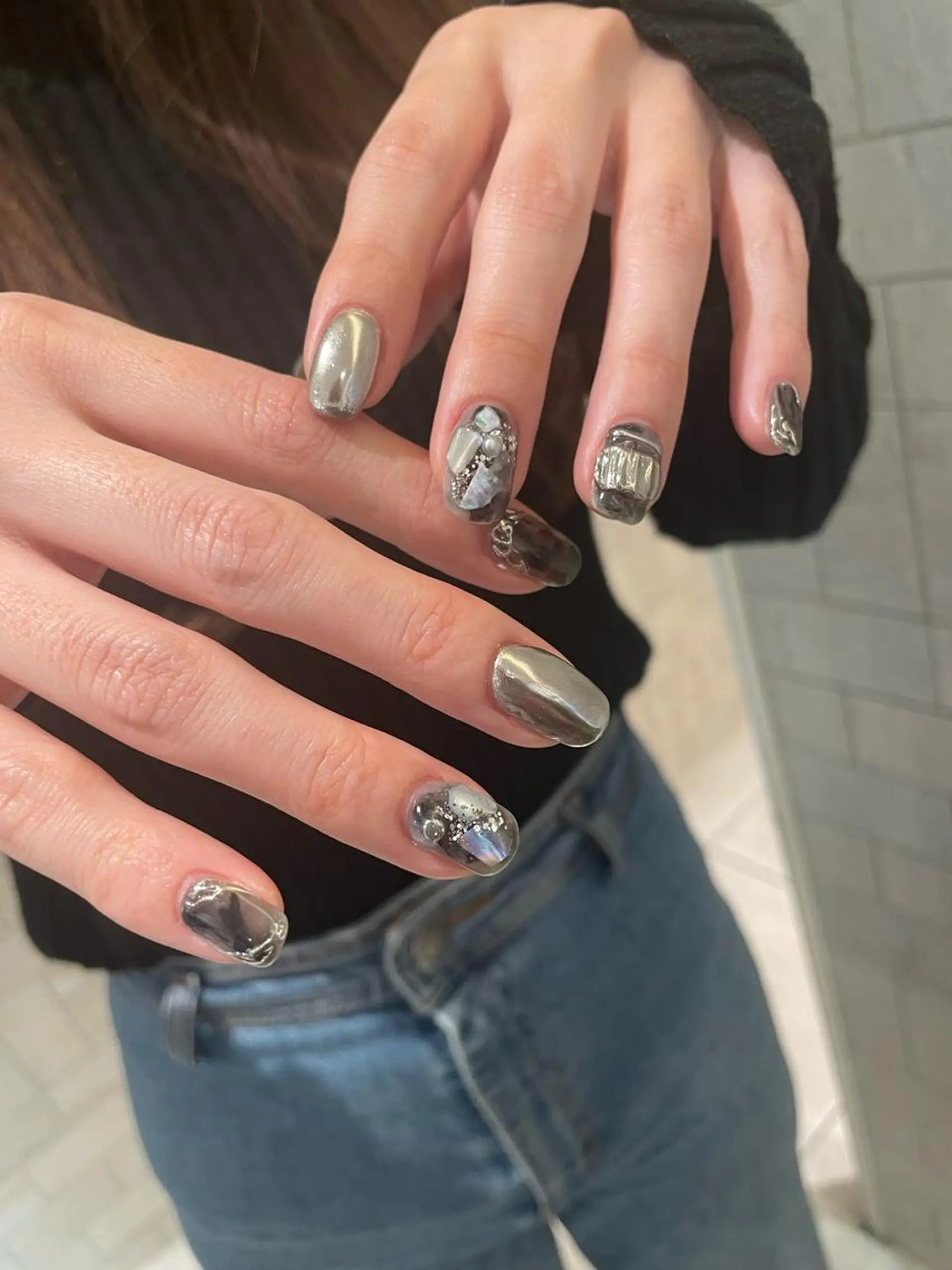 ネイル ハンドネイル 細矢 咲花のネイルデザイン