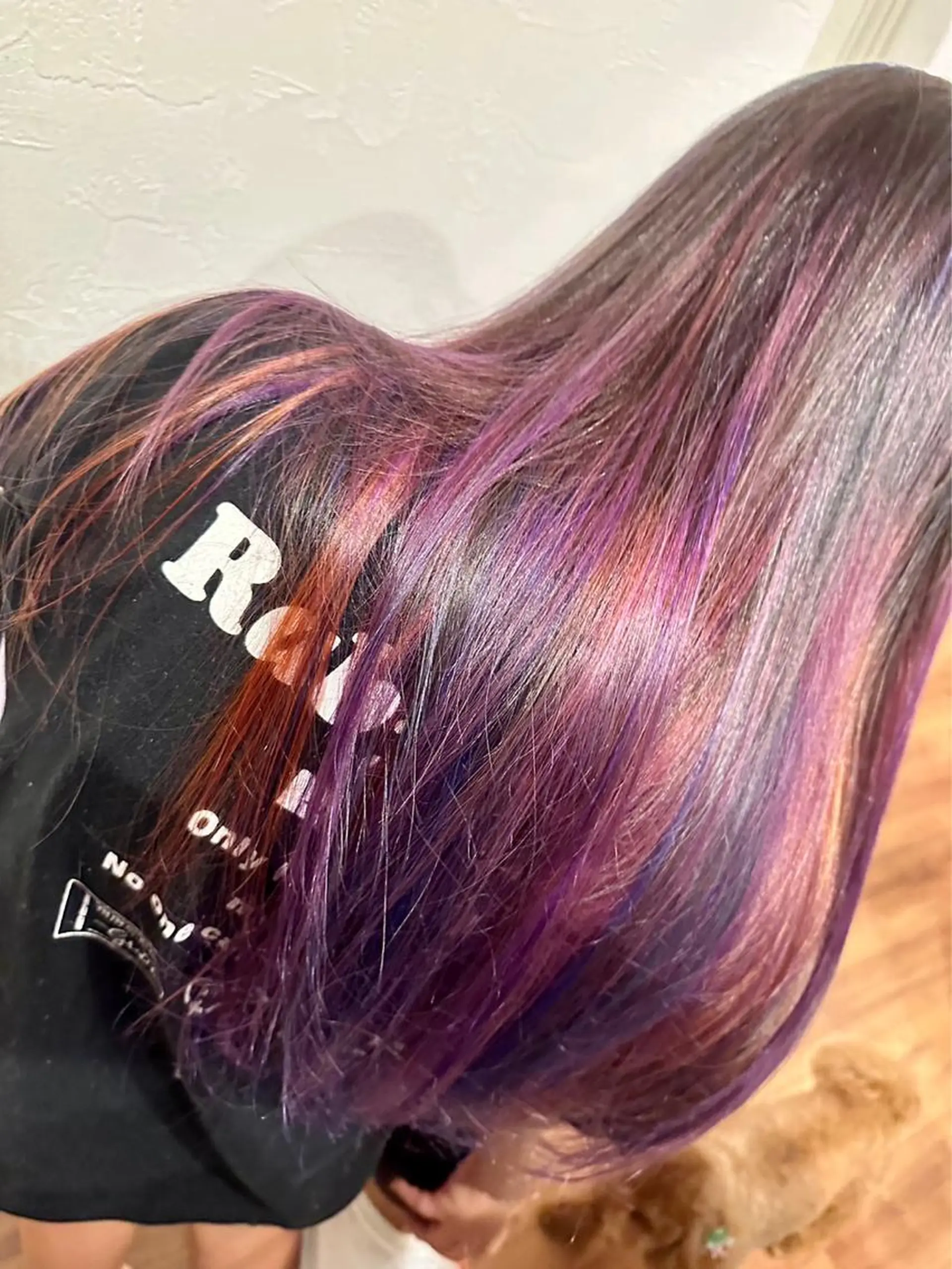 セミロング カラー バレイヤージュ レイヤーカット ヘアカラー トリートメント ヘッドスパ カラースペシャリスト しょう🧑🏼‍🎨のヘアスタイル