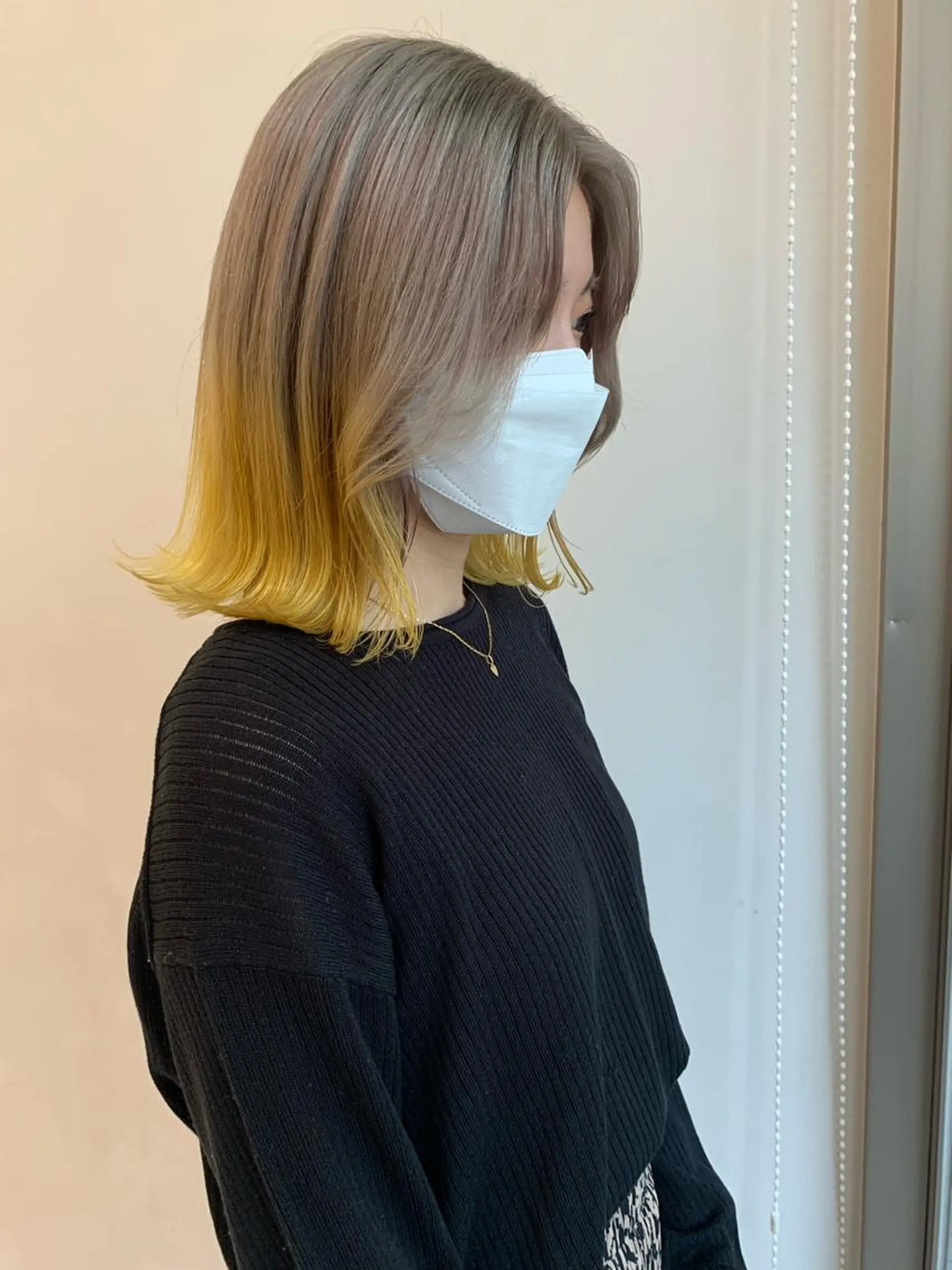 ミディアム カラー カット ヘアカラー トリートメント moeka レイヤー /艶カラー/韓国のヘアスタイル