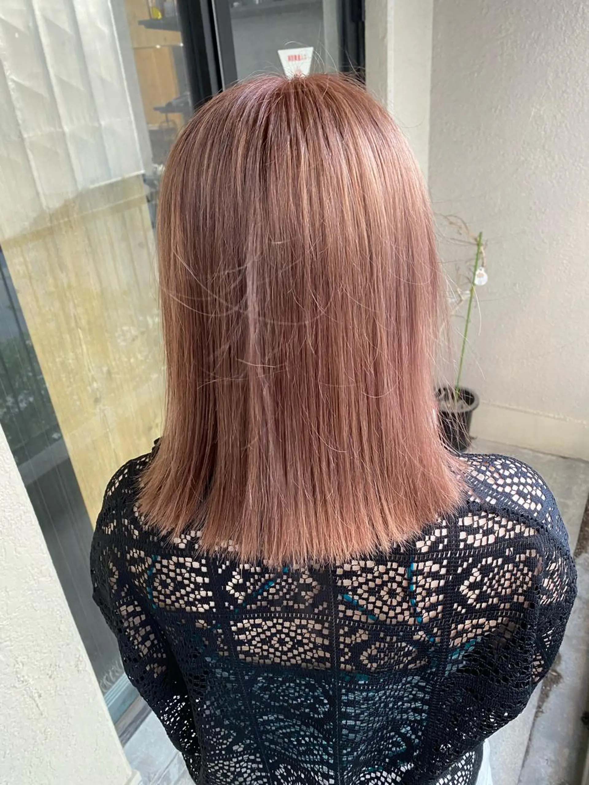 ミディアム カラー 髪質改善/レイヤー カット手塚奨のヘアスタイル