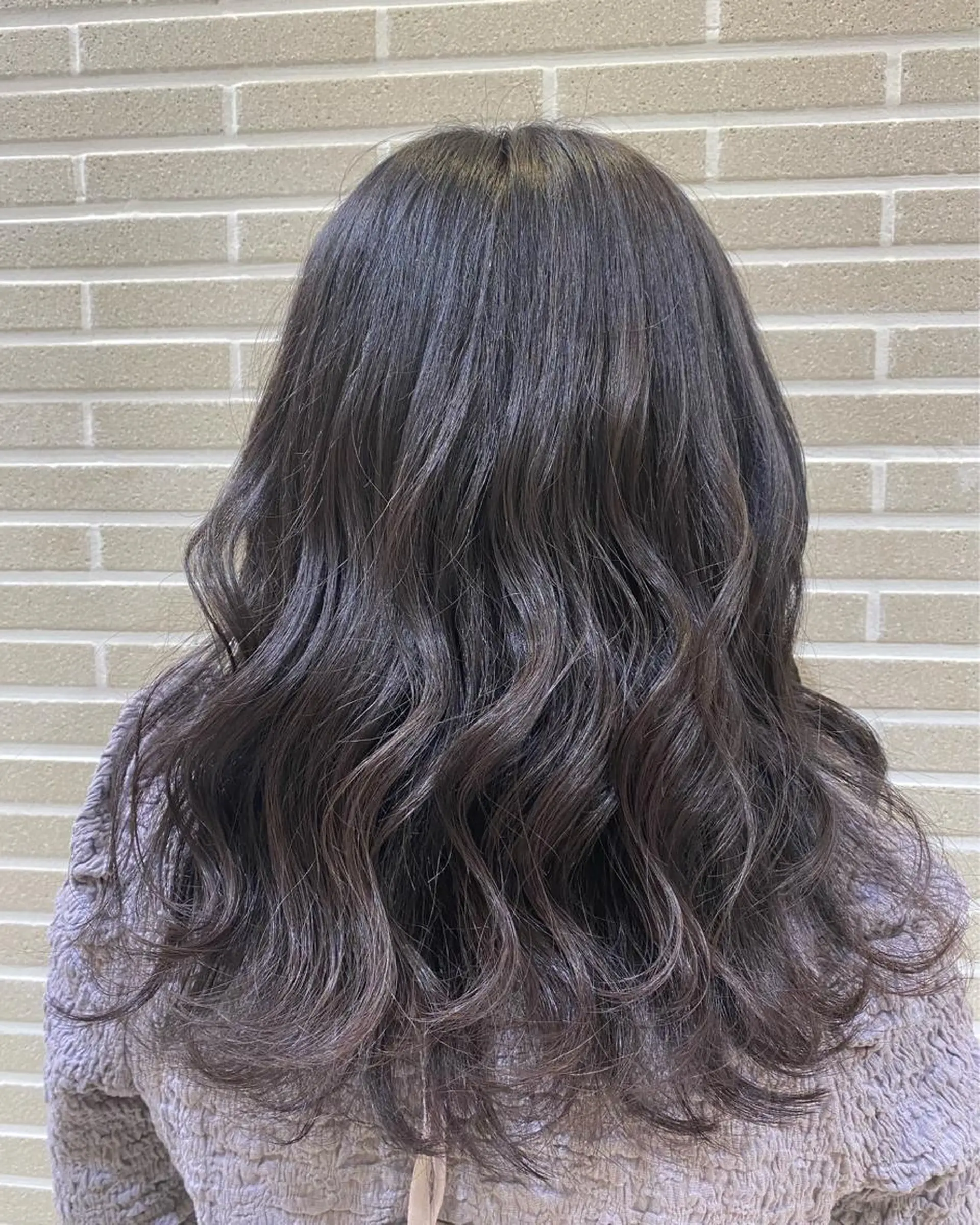 セミロング カット ヘアカラー トリートメント 植田 菜月のヘアスタイル