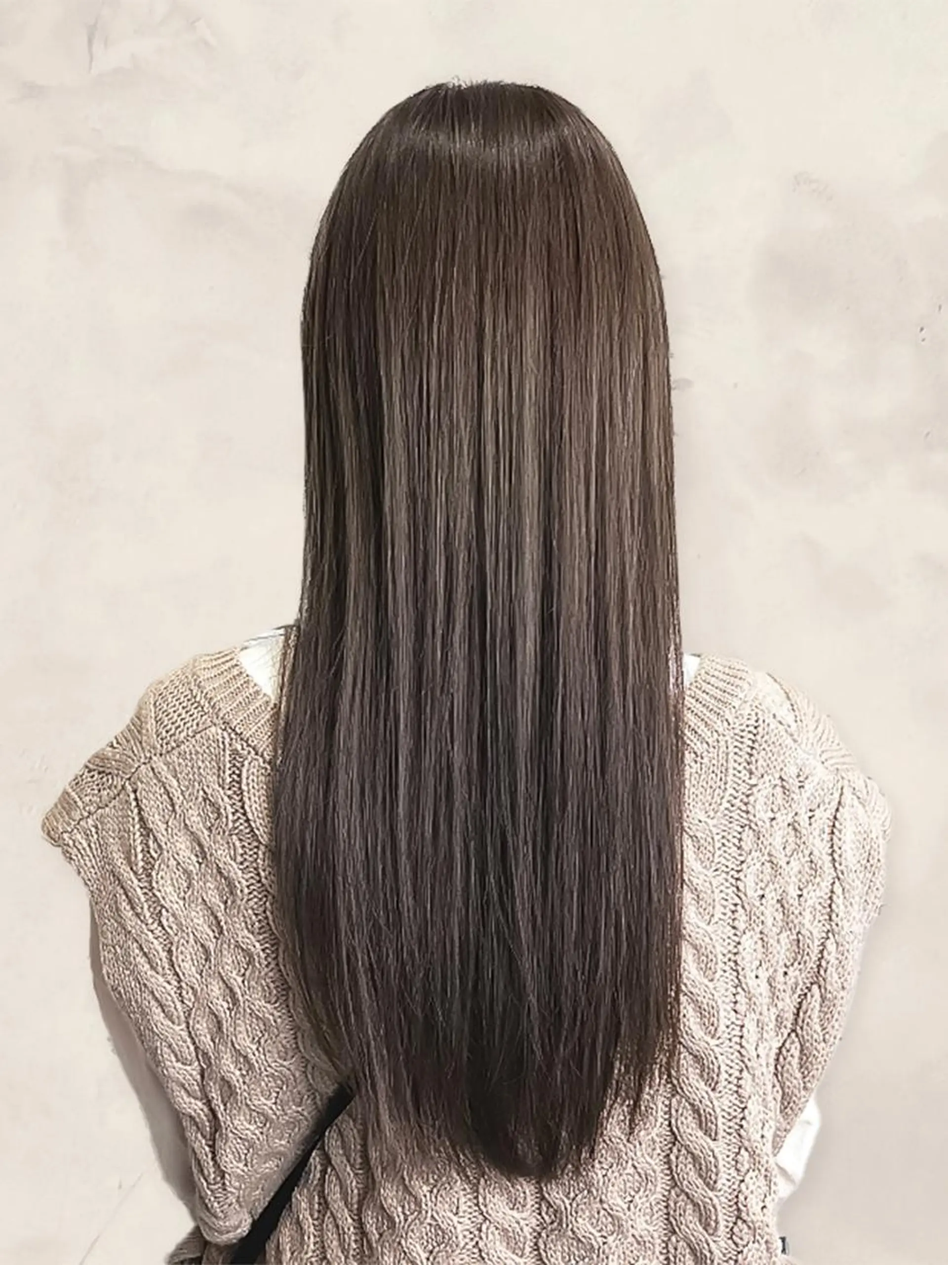 ロング カラー 縮毛矯正 カット トリートメント グレージュ×レイヤー 藤生 和宏のヘアスタイル