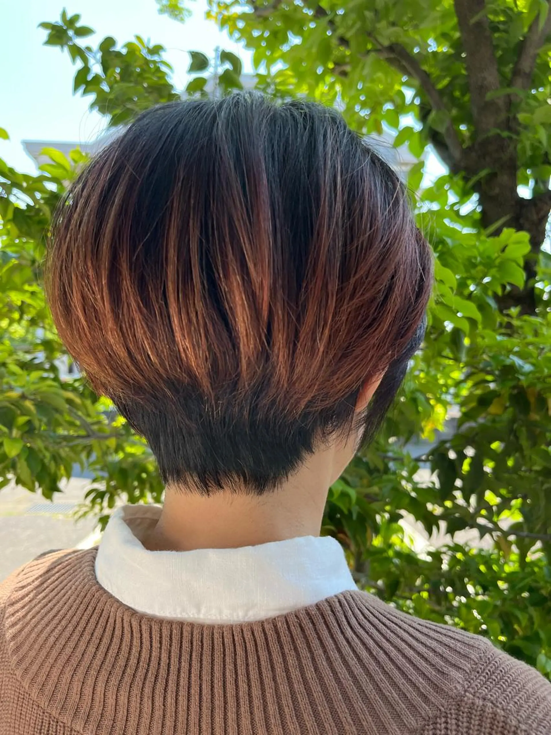 ショート カラー ウスイマイコ カット/ケアカラーのヘアスタイル