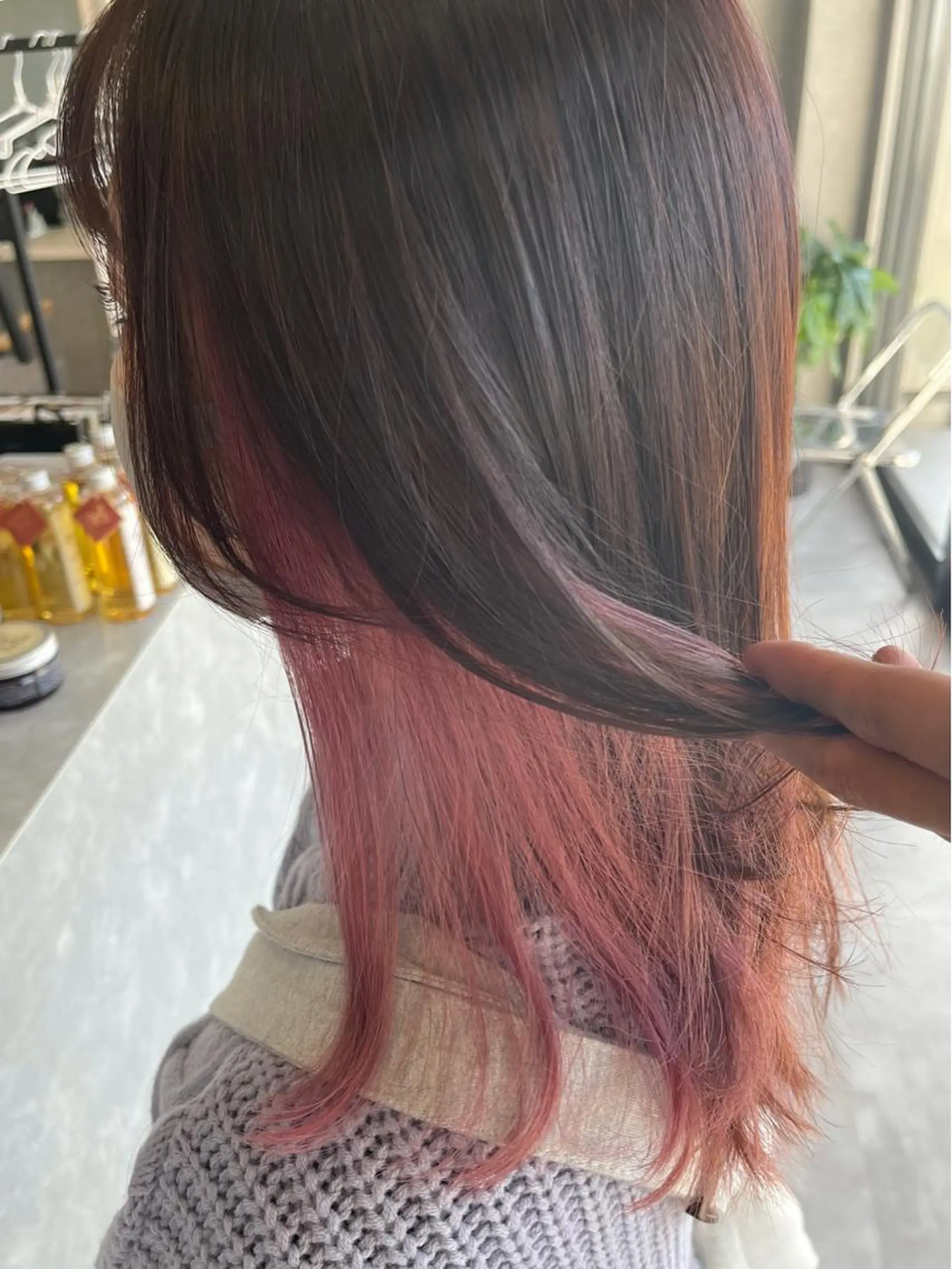 セミロング カラー カット ヘアカラー トリートメント 一ノ瀬 暁のヘアスタイル