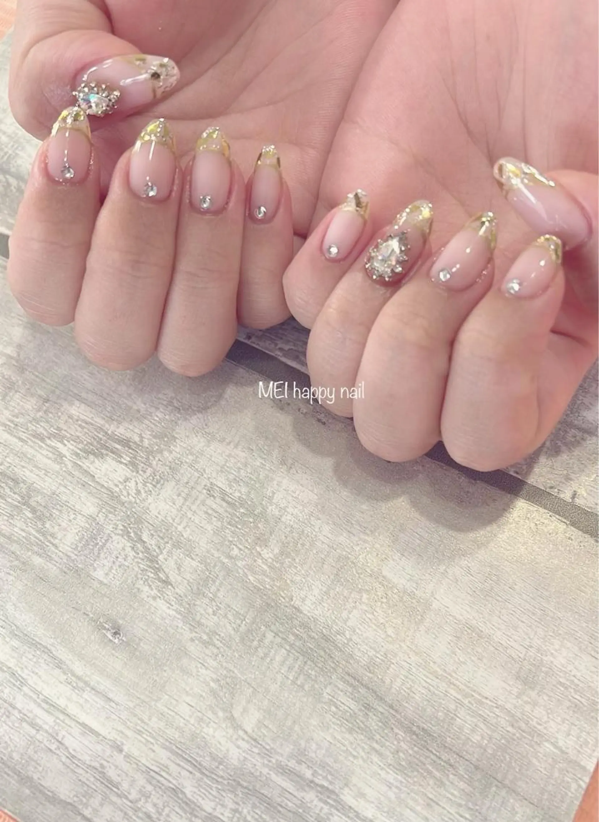 ネイル 北浦和 自爪育成ケアのネイルデザイン