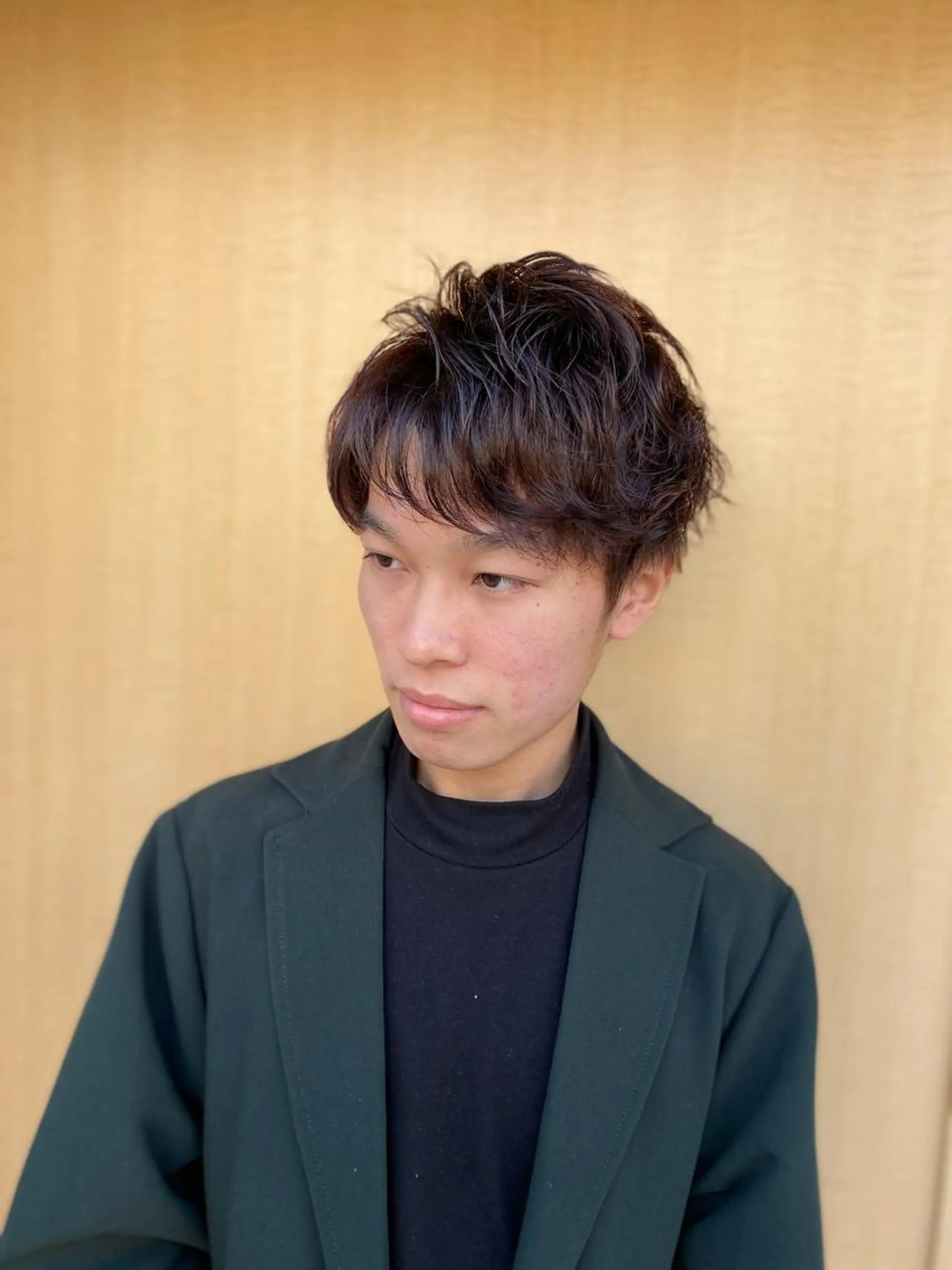 ショート カラー パーマ メンズ 浅野 浩之のヘアスタイル