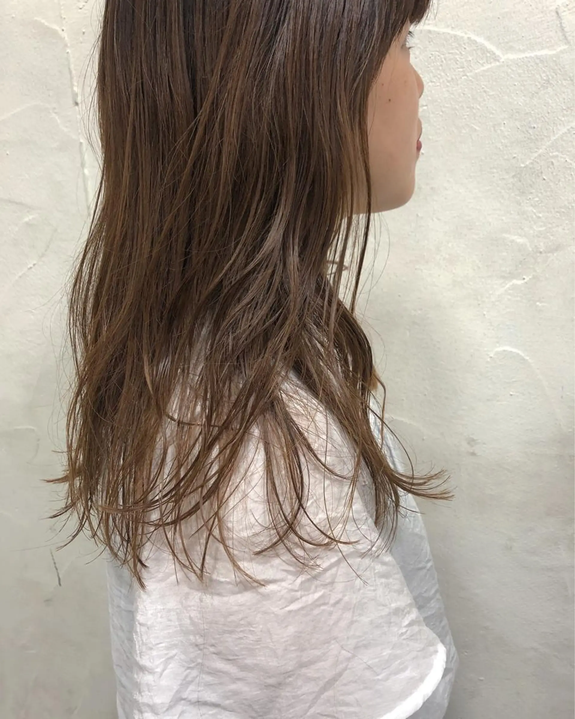 セミロング カラー カット ヘアカラー トリートメント せこぐち まいのヘアスタイル