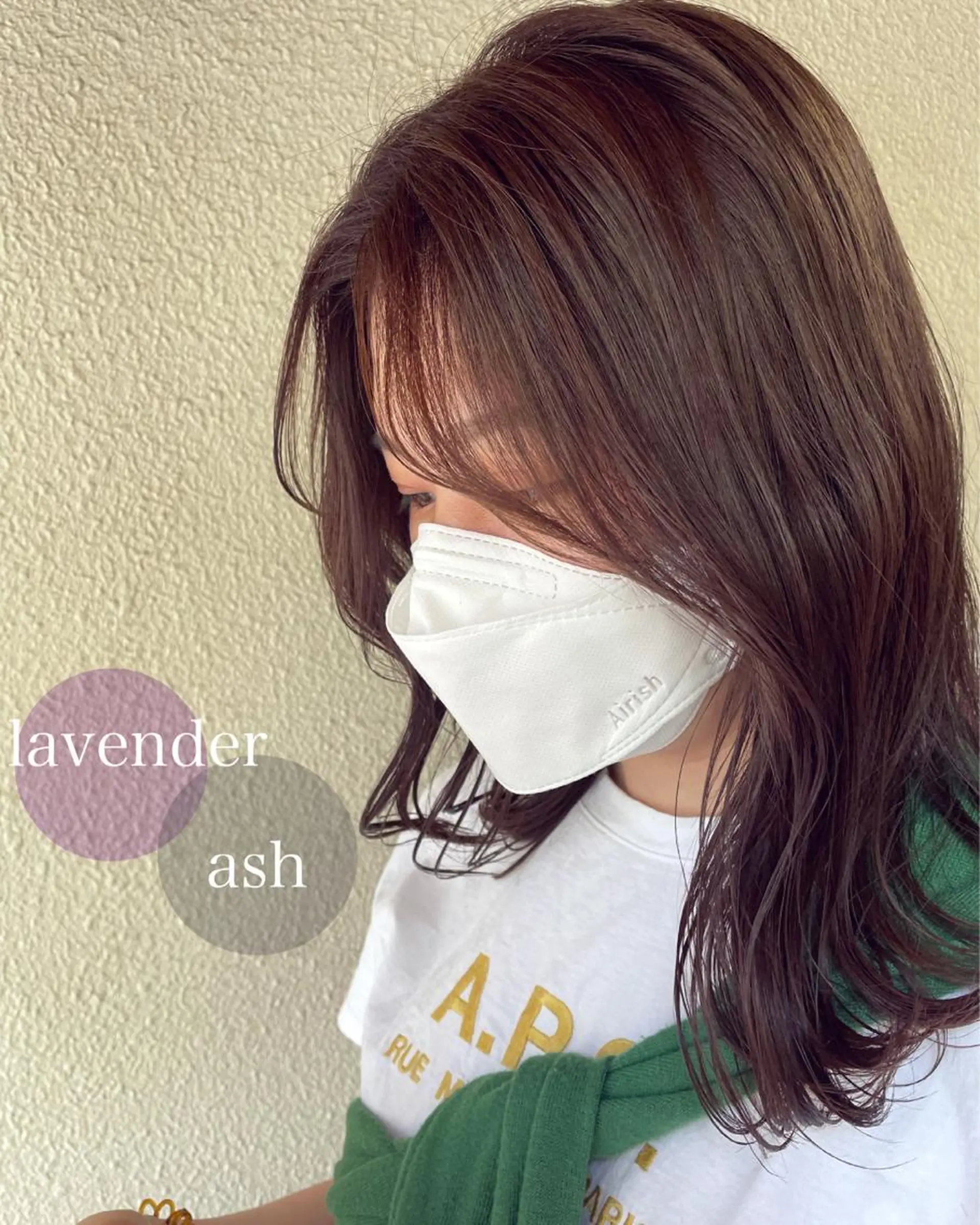 ミディアム カラー ミディアムレイヤー ブリーチ 透明感カラー ブリーチなしカラー 韓国風ヘア 清水　ちひろ ✄トップスタイリストのヘアスタイル